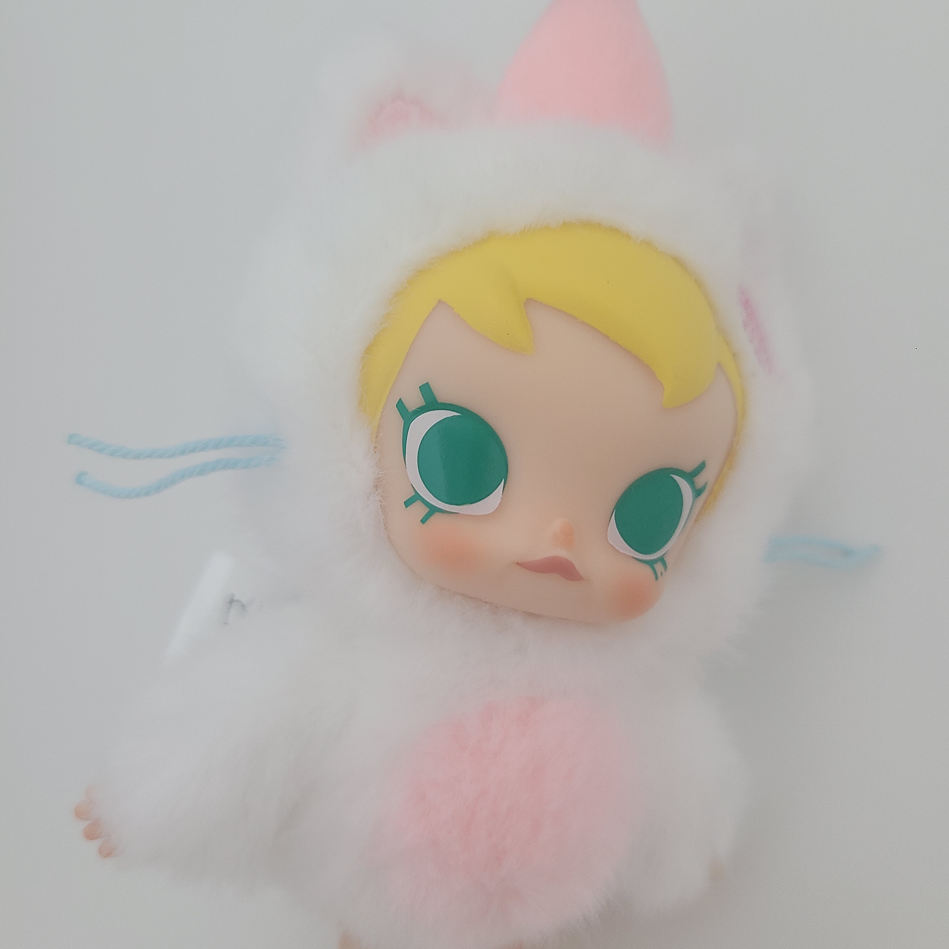 Pop Mart Baby Molly Pocket Friends Series Vinyl Plush Pendant Pet My Head (Opened Case) 착용 스타일
