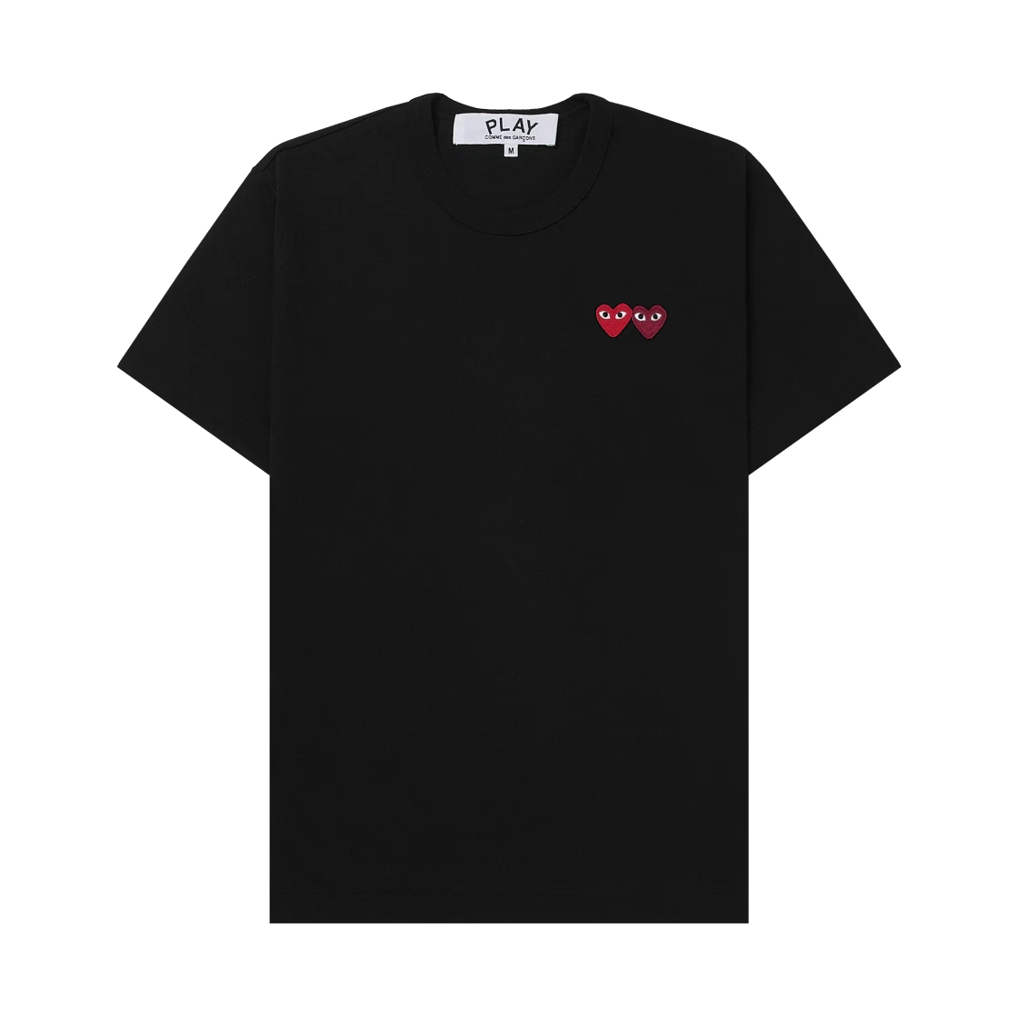 Play Comme des Garcons Play Comme des Garcons Double Heart T-Shirt Black · XXS