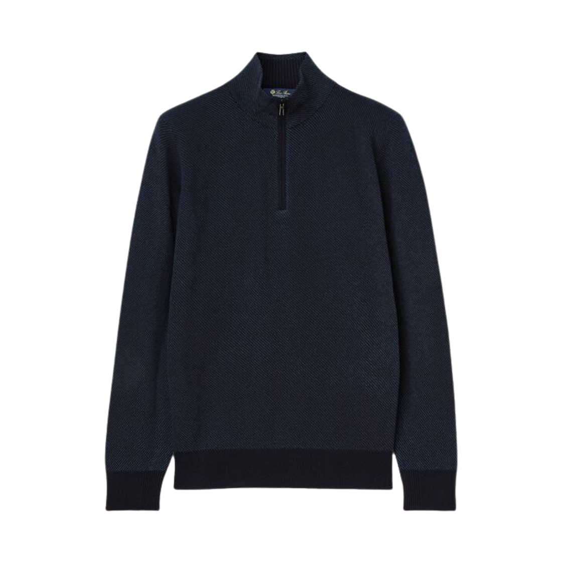 FAG4525-J16U Loro Piana Roadster Mezzocollo Sweater Navy Blue Nightly Blue Reserve