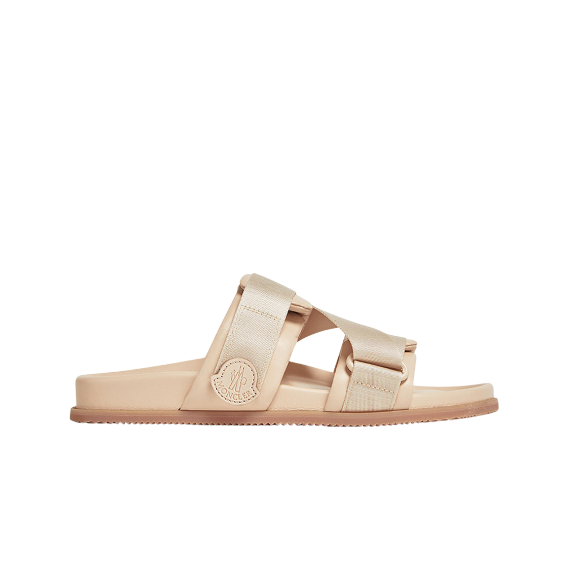 K1-09B-4L00040-M5027-51J (W) Moncler Mon Summer Nappa Leather Slides Pink - 25SS