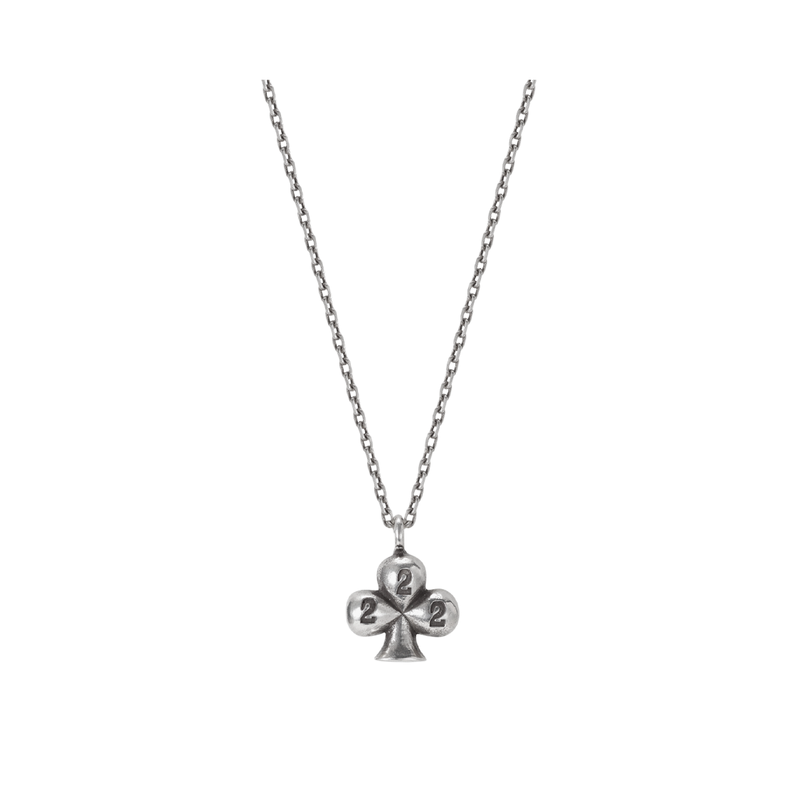 CH25N018 CH2P Clover Necklace Silver