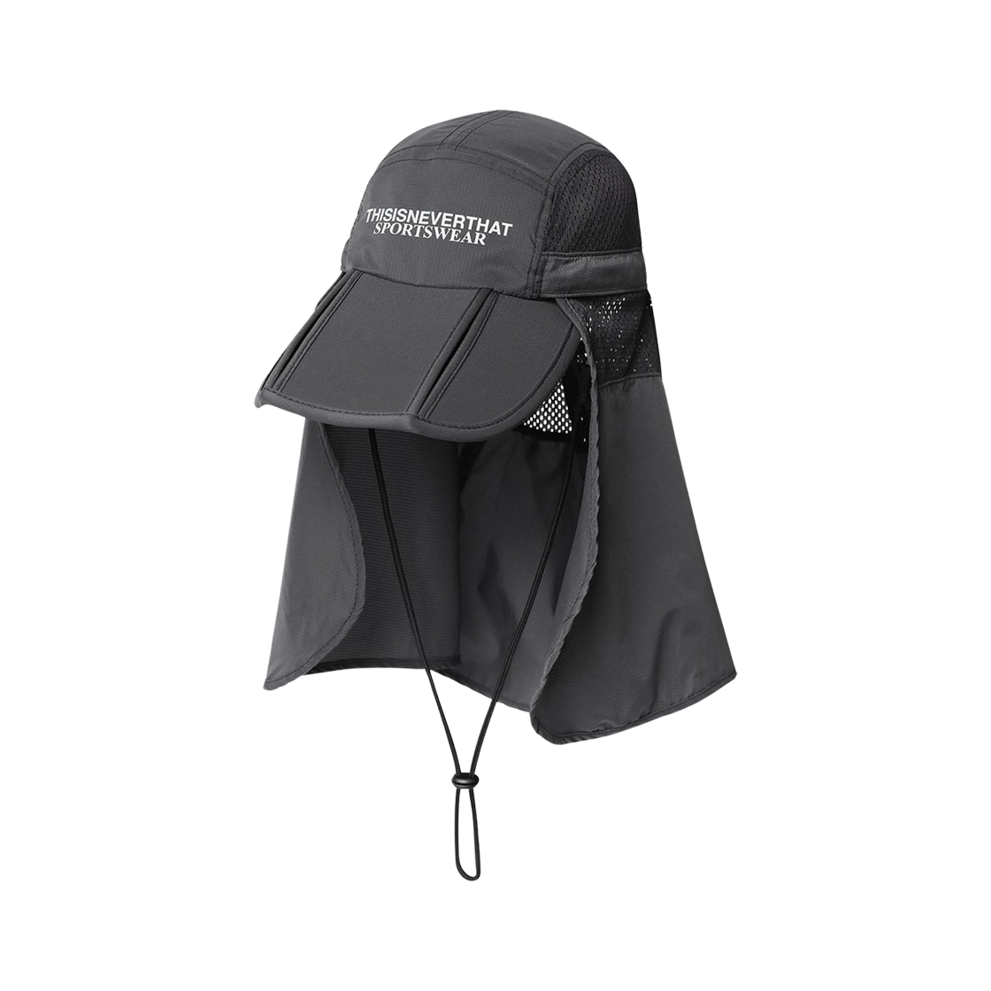 디스이즈네버댓 롱 빌 썬 스포츠 캡 블랙(Thisisneverthat Long Bill Sun Sport Cap Black) - 2