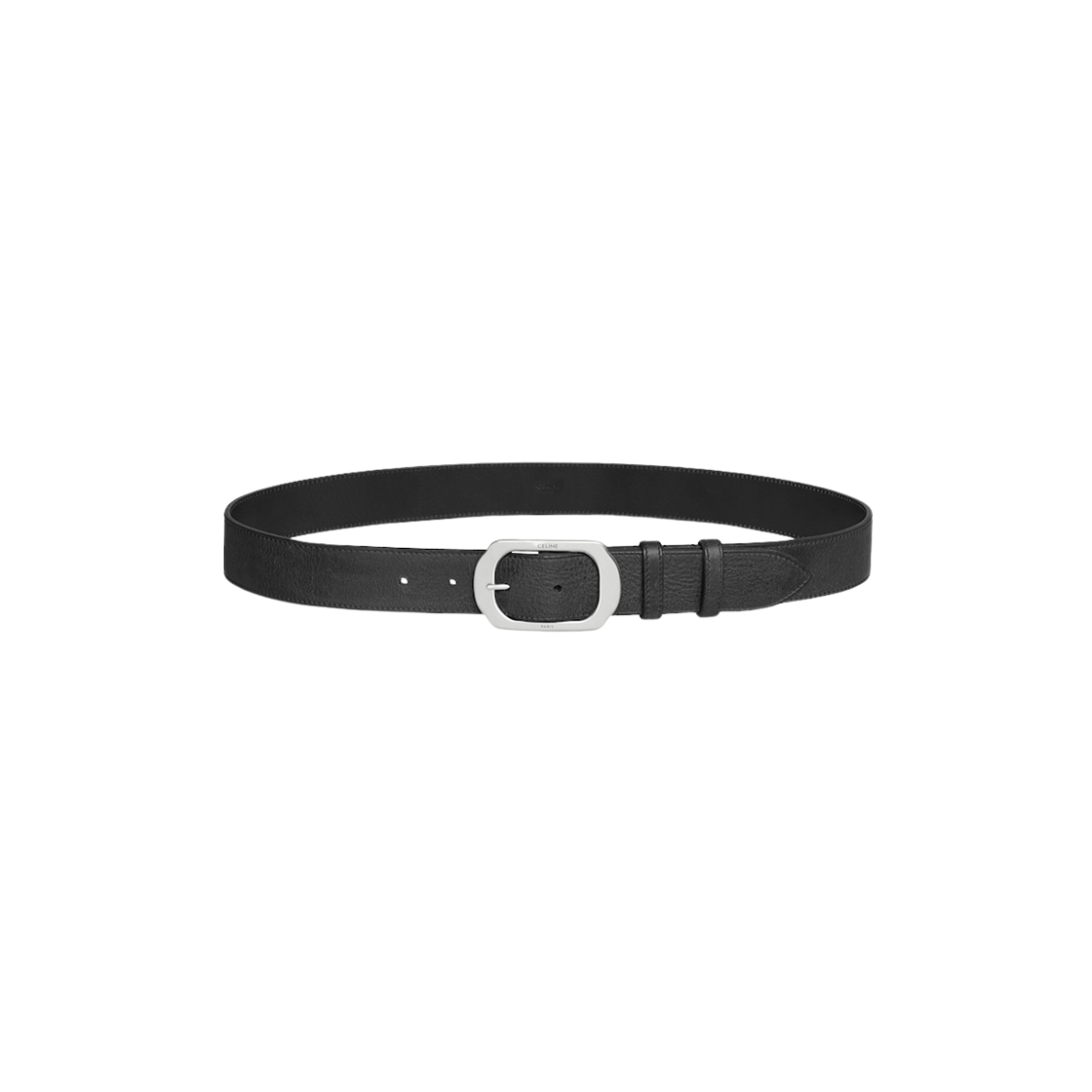 45BNG3ATS-38KI Celine BC-21 35mm Belt in Vintage Calfskin Black