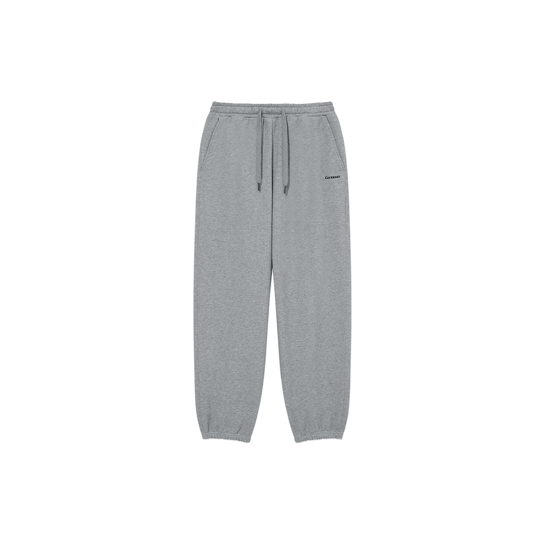 CO2503PT01MG Covernat Regular Fit Small Logo Sweat Jogger Pants Melange Gray