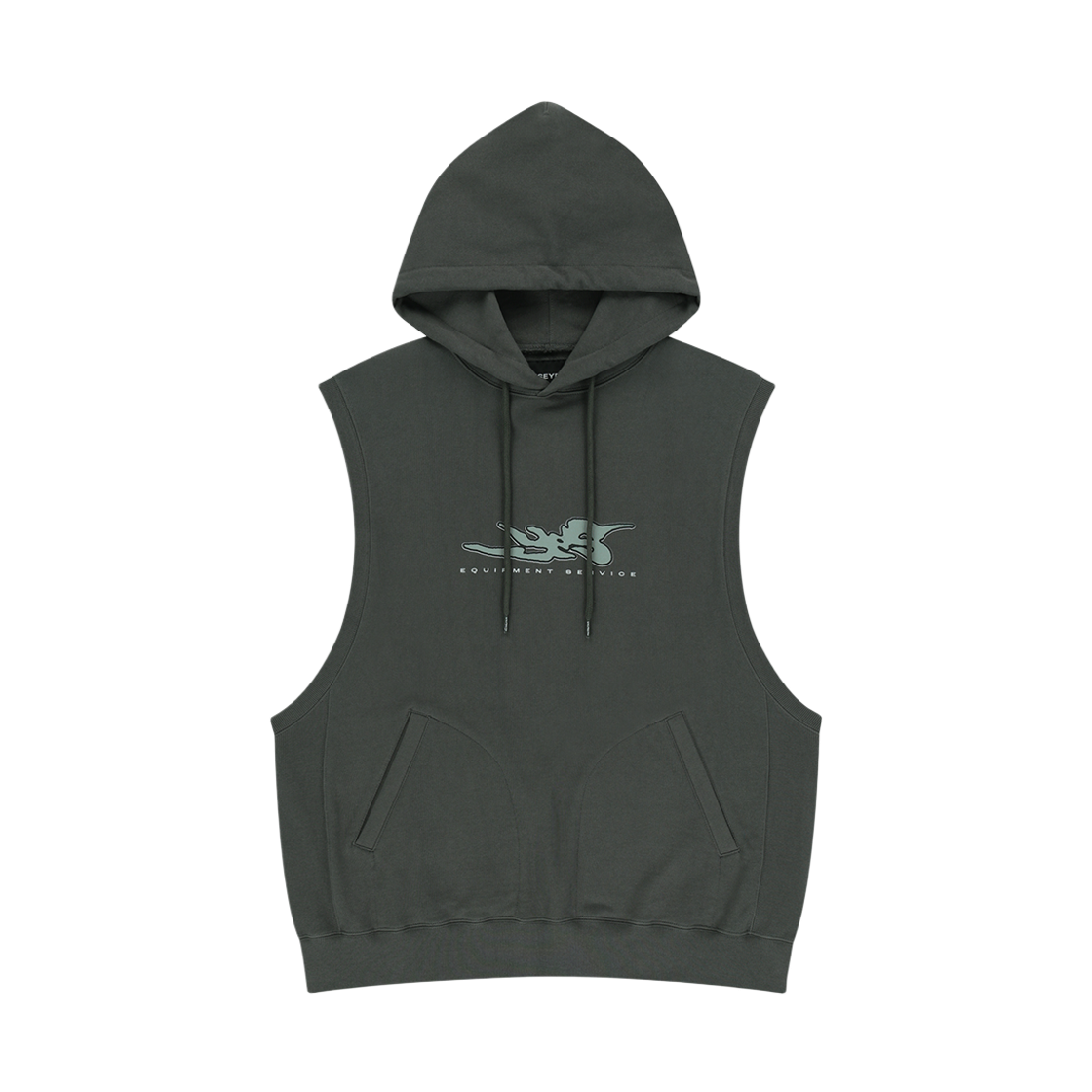 예스아이씨 예스 후디드 베스트 카키(YESEYESEE Y.E.S Hooded Vest Khaki)