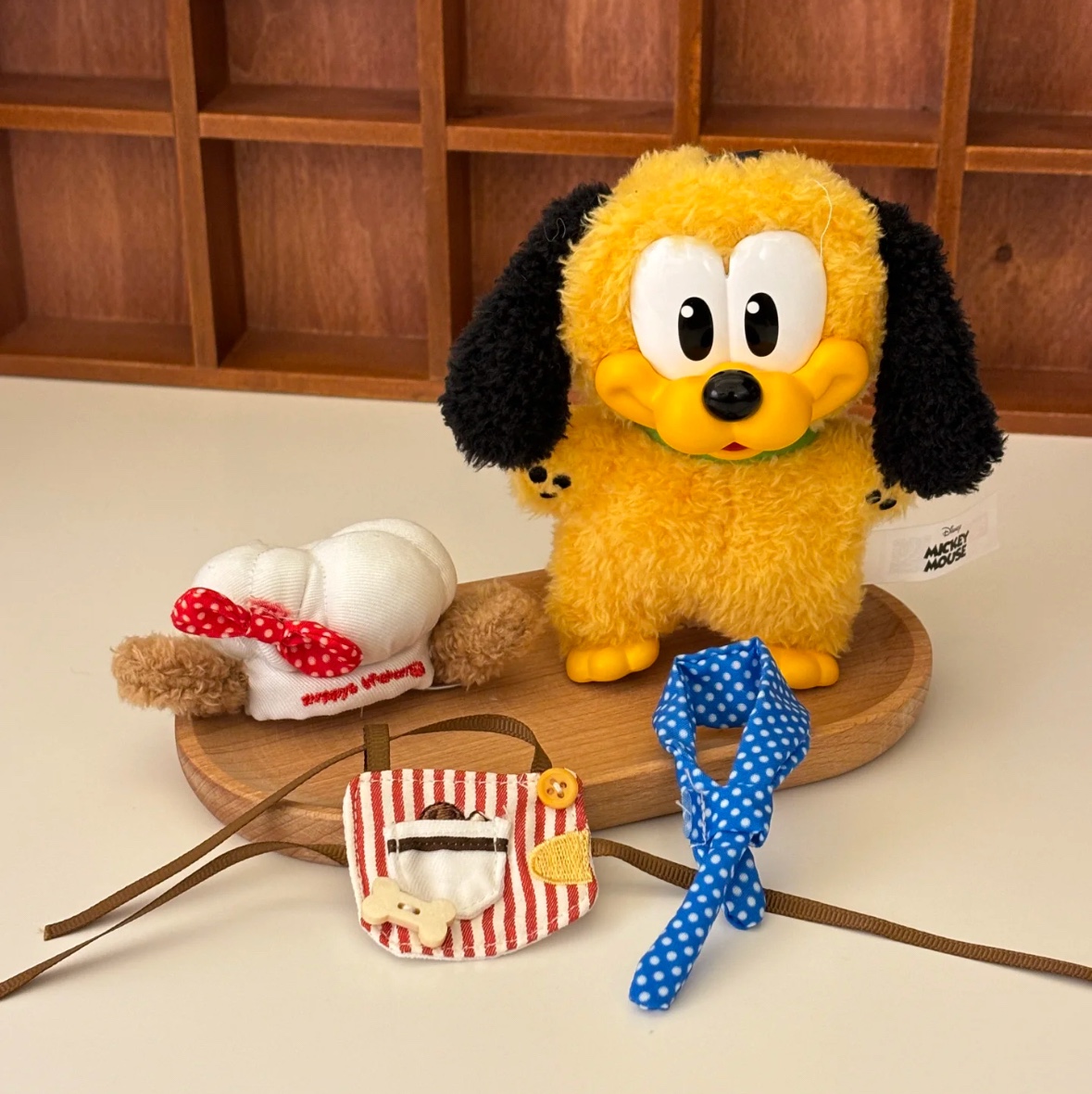 Pop Mart Mickey Family Cute Together Keychain Pluto Series (Opened Case) 착용 스타일 - 1
