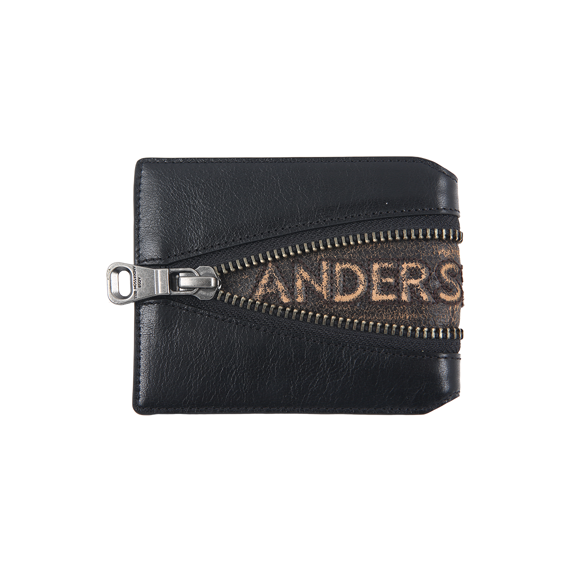 aaa503u(BLACK/BROWN) ADSB ANDERSSON BELL Zip Wallet Black Brown