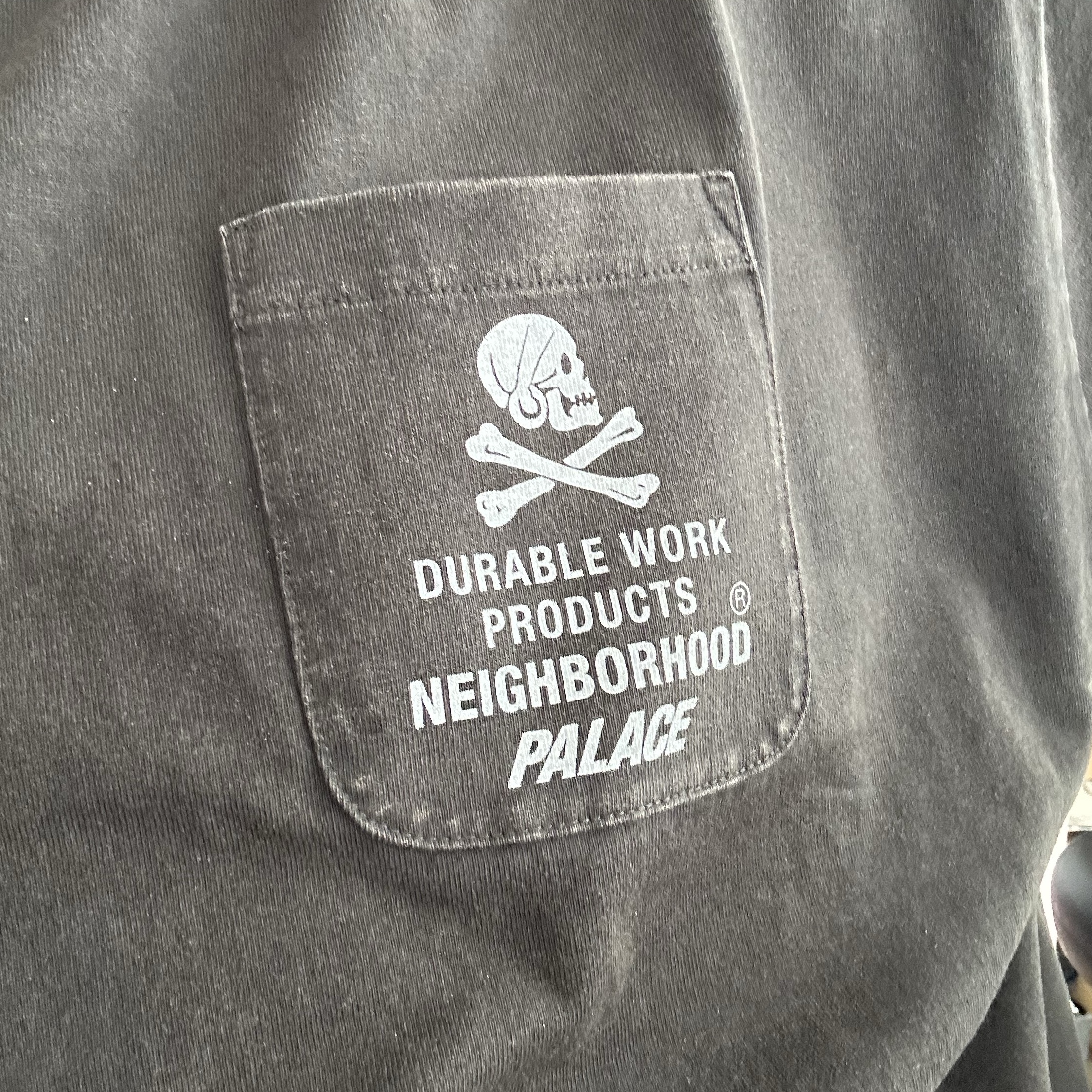 Palace x Neighborhood Pocket T-Shirt Black - 25FW 착용 스타일