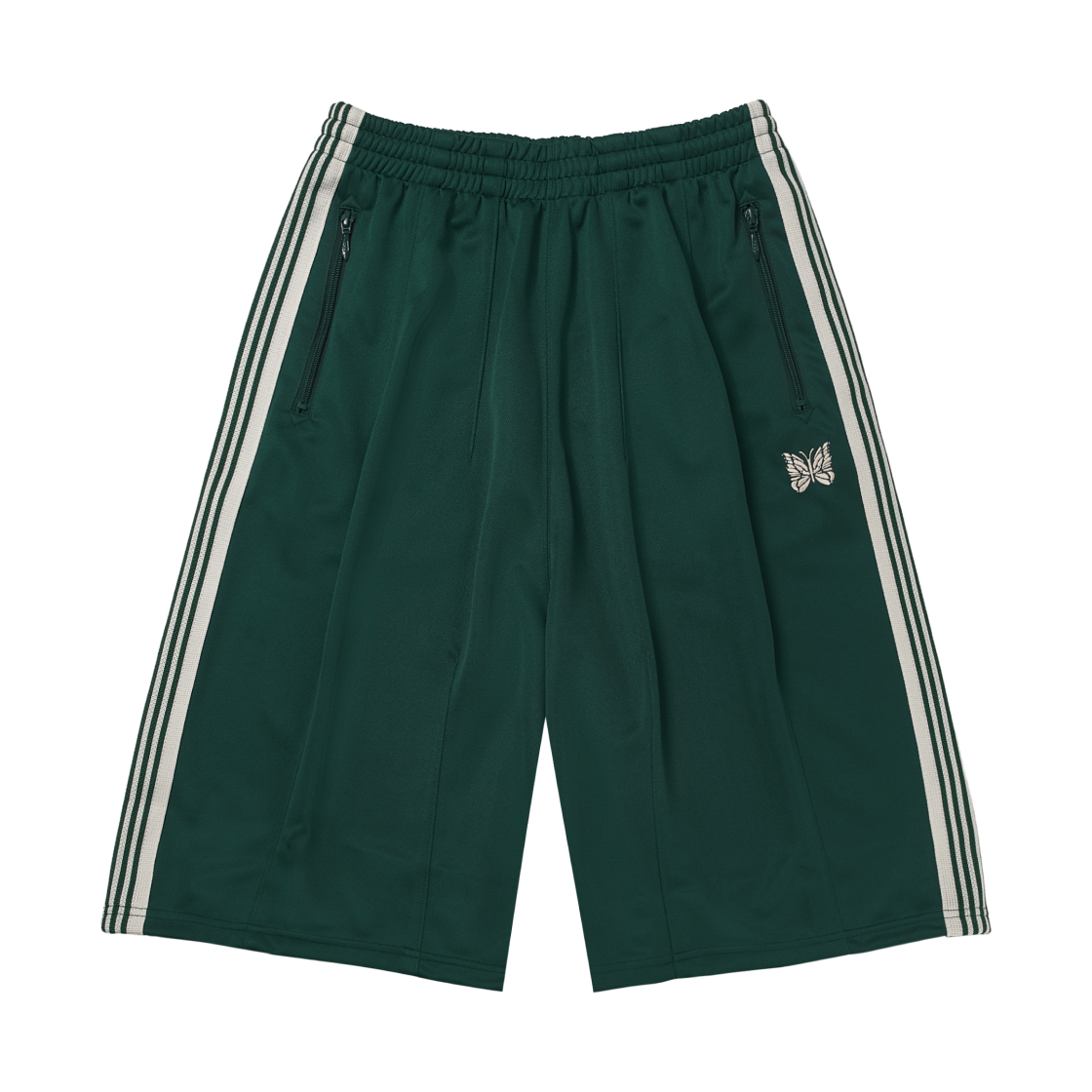 니들스 x LHP 트랙 쇼츠 폴리 스무스 그린(Needles x LHP Track Shorts Poly Smooth Green)