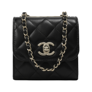 Chanel Clutch With Chain Lambskin & Gold Black