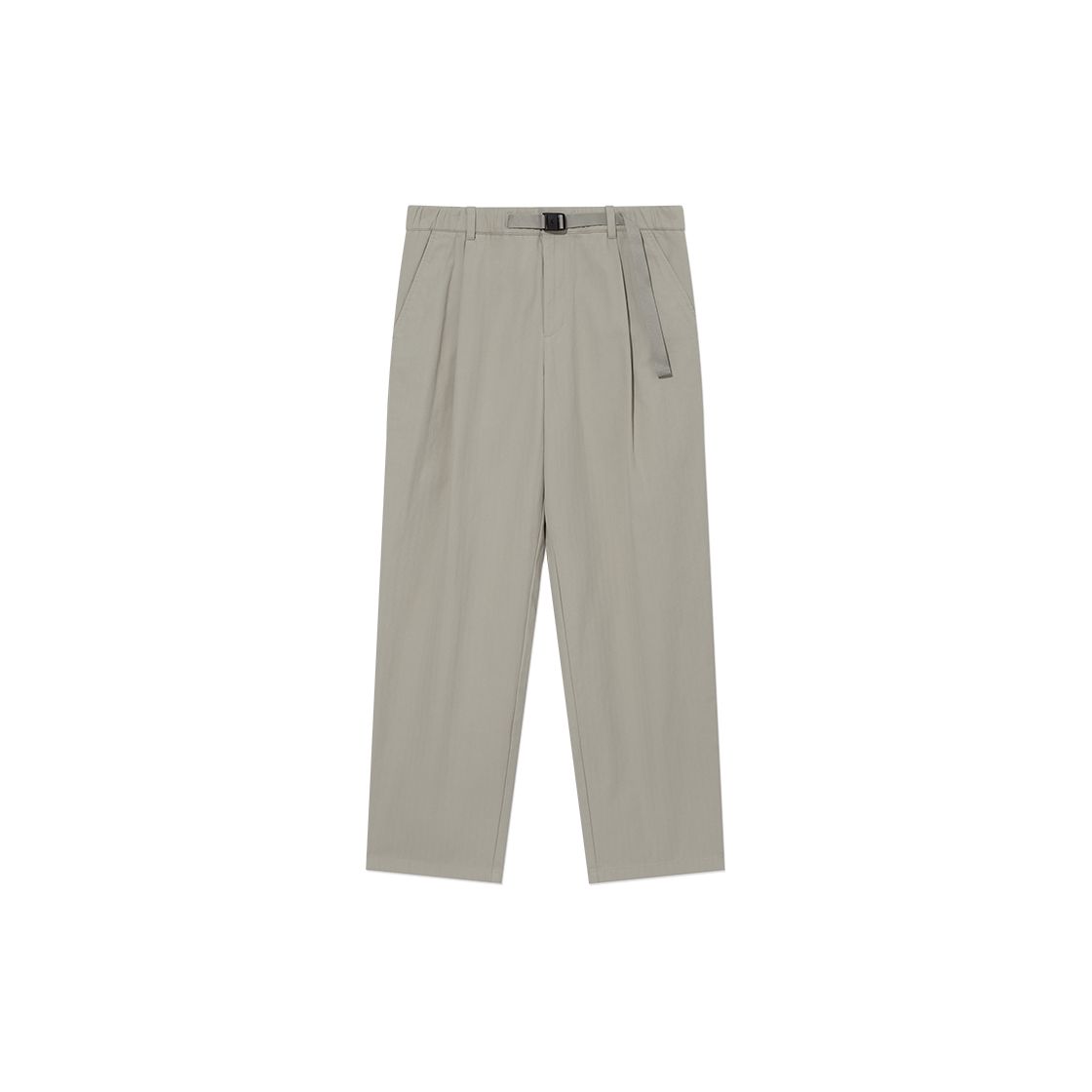 CO2503PT23GG Covernat Easy Pants Herringbone 1-Tuck Pants Greige