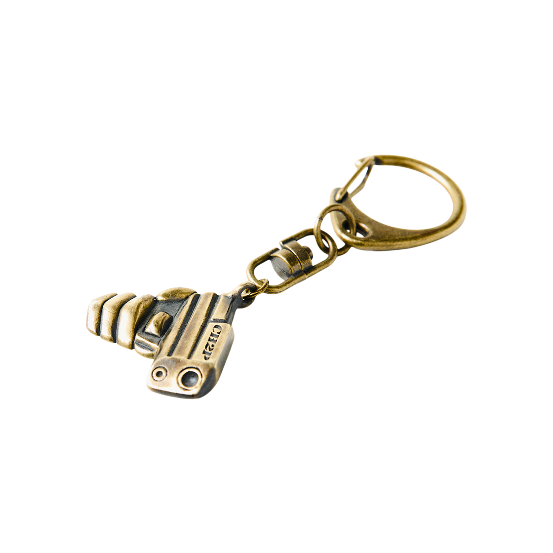 CH25N021 CH2P Gun Pendant Keyring Brass