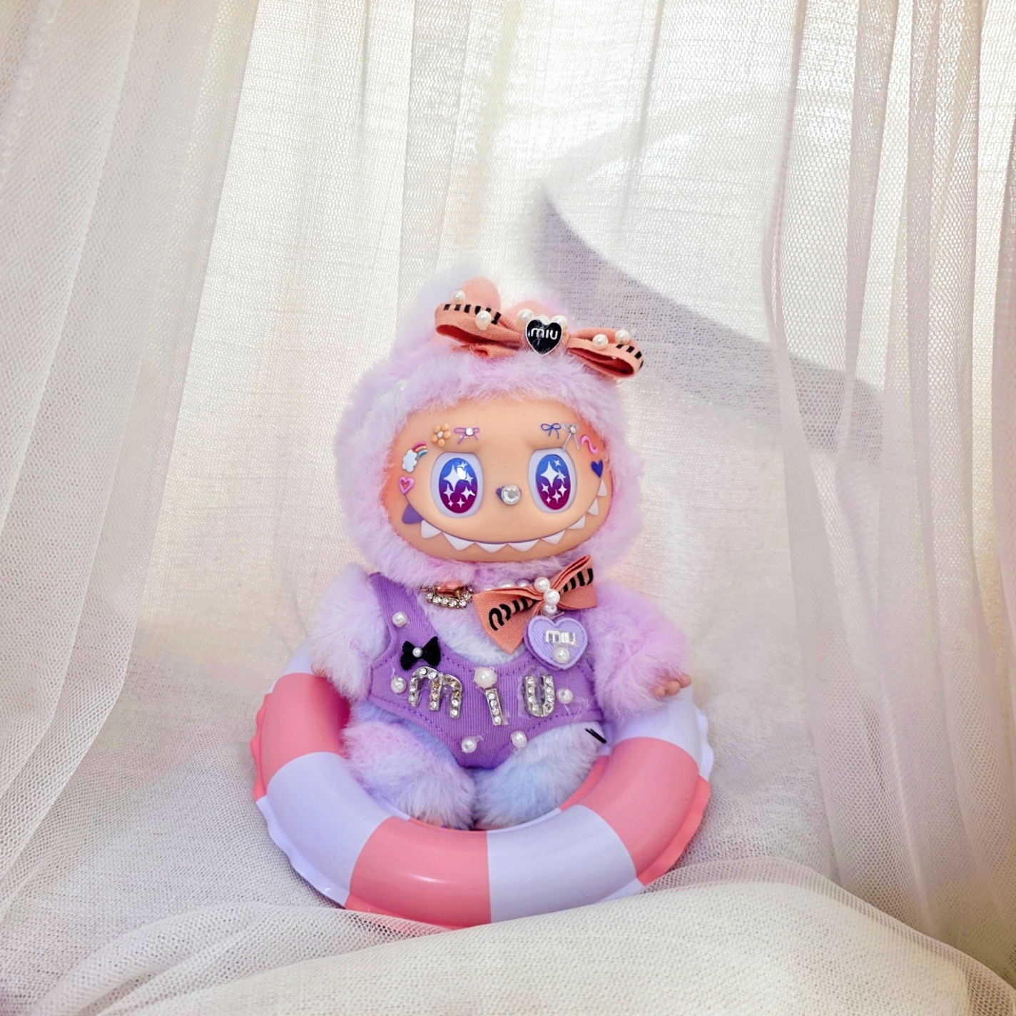 Pop Mart Labubu The Monsters Highlight Series Luck Keyring (Opened Case) 착용 스타일