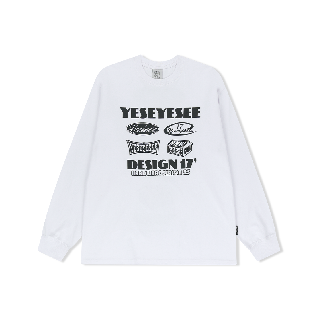 예스아이씨 예스 하드웨어 롱슬리브 화이트