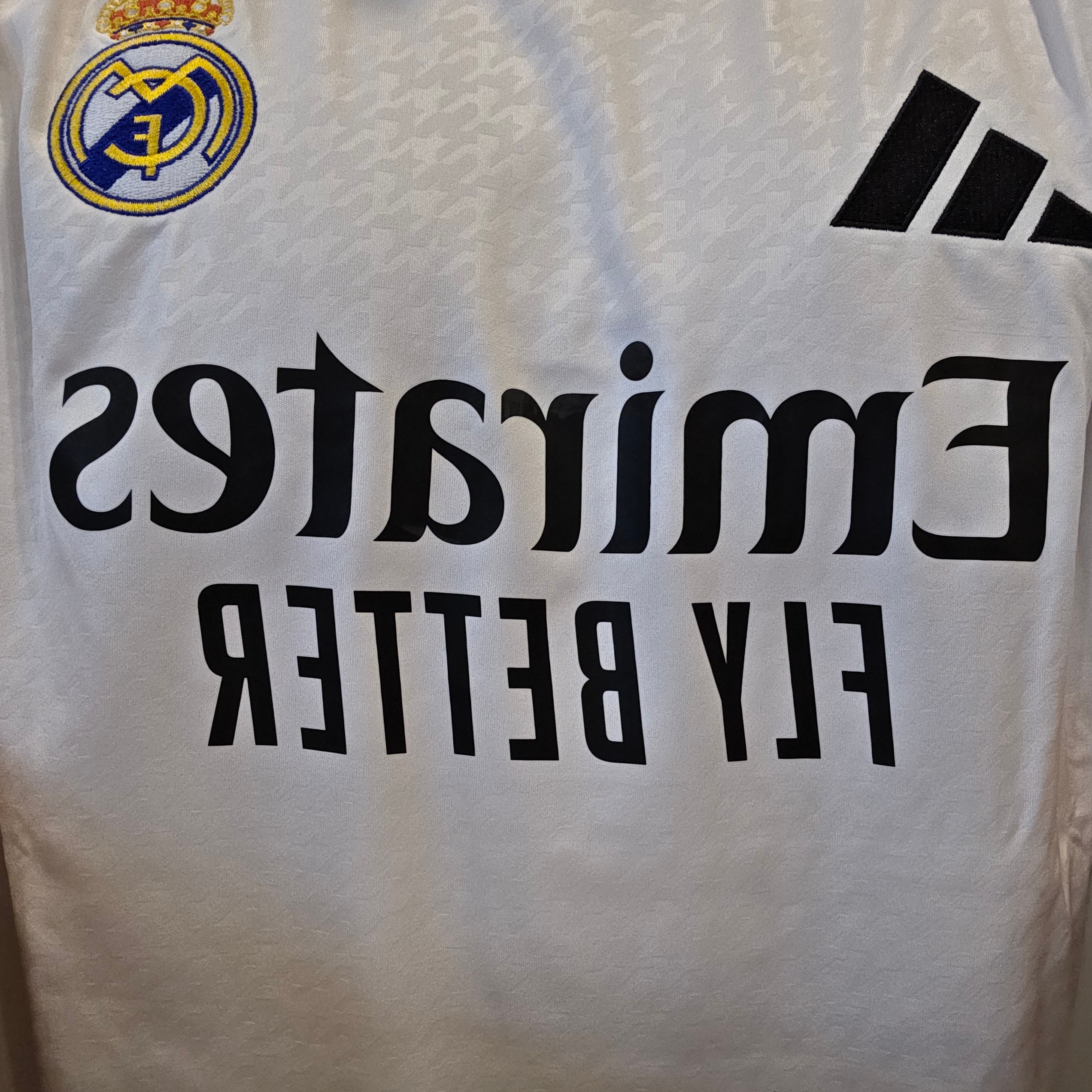 Adidas Real Madrid 2024/25 Home Jersey White - KR Sizing (Non Marking Ver.) 착용 스타일