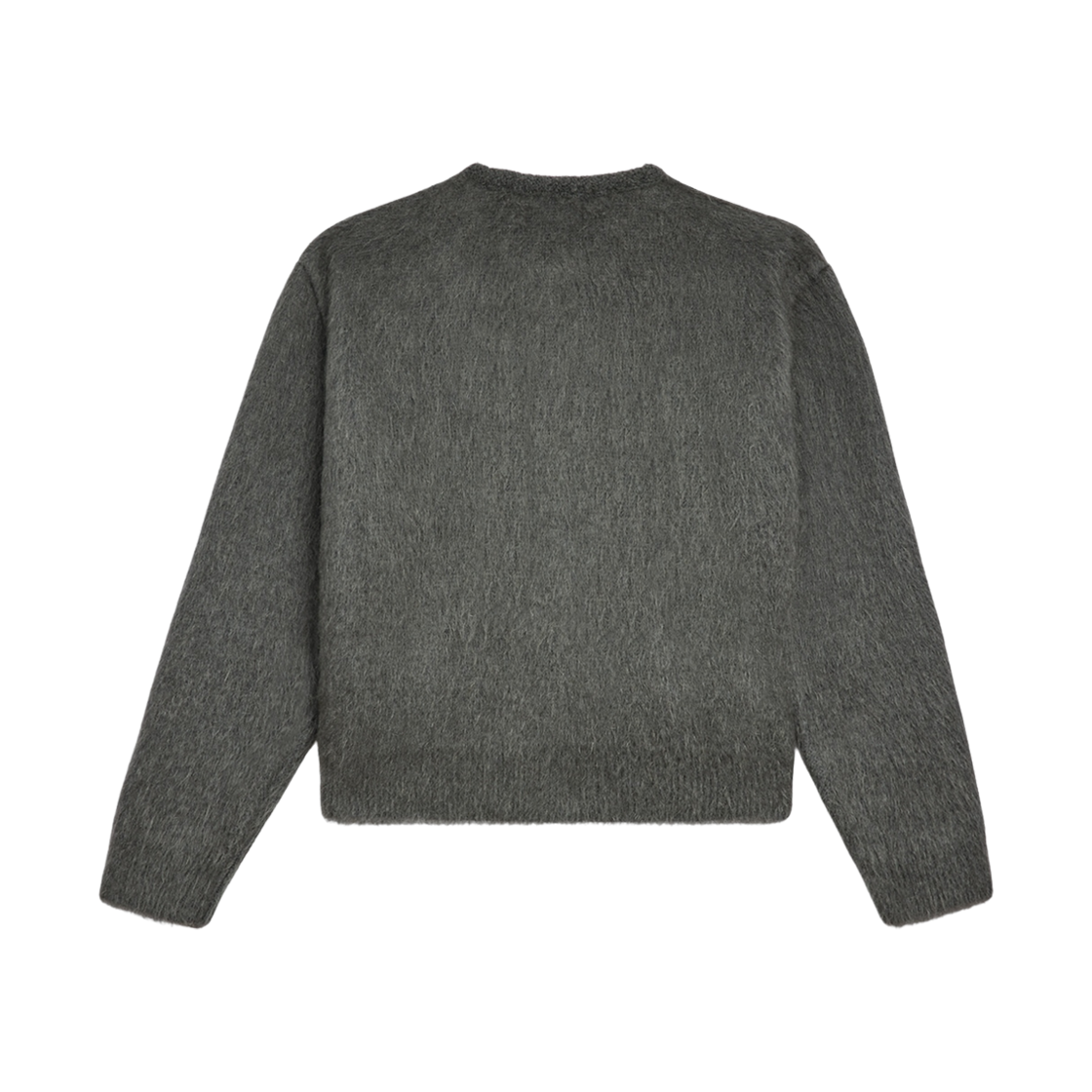(W) 셀린느 가디건 자켓 브러쉬드 모헤어 다크 그레이((W) Celine Cardigan Jacket in Brushed Mohair Dark Grey) - 2