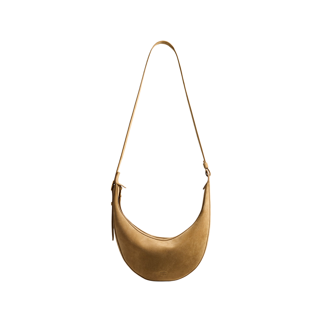 H6016-726-737 Khaite Small Augustina Suede Crossbody Bag Mud