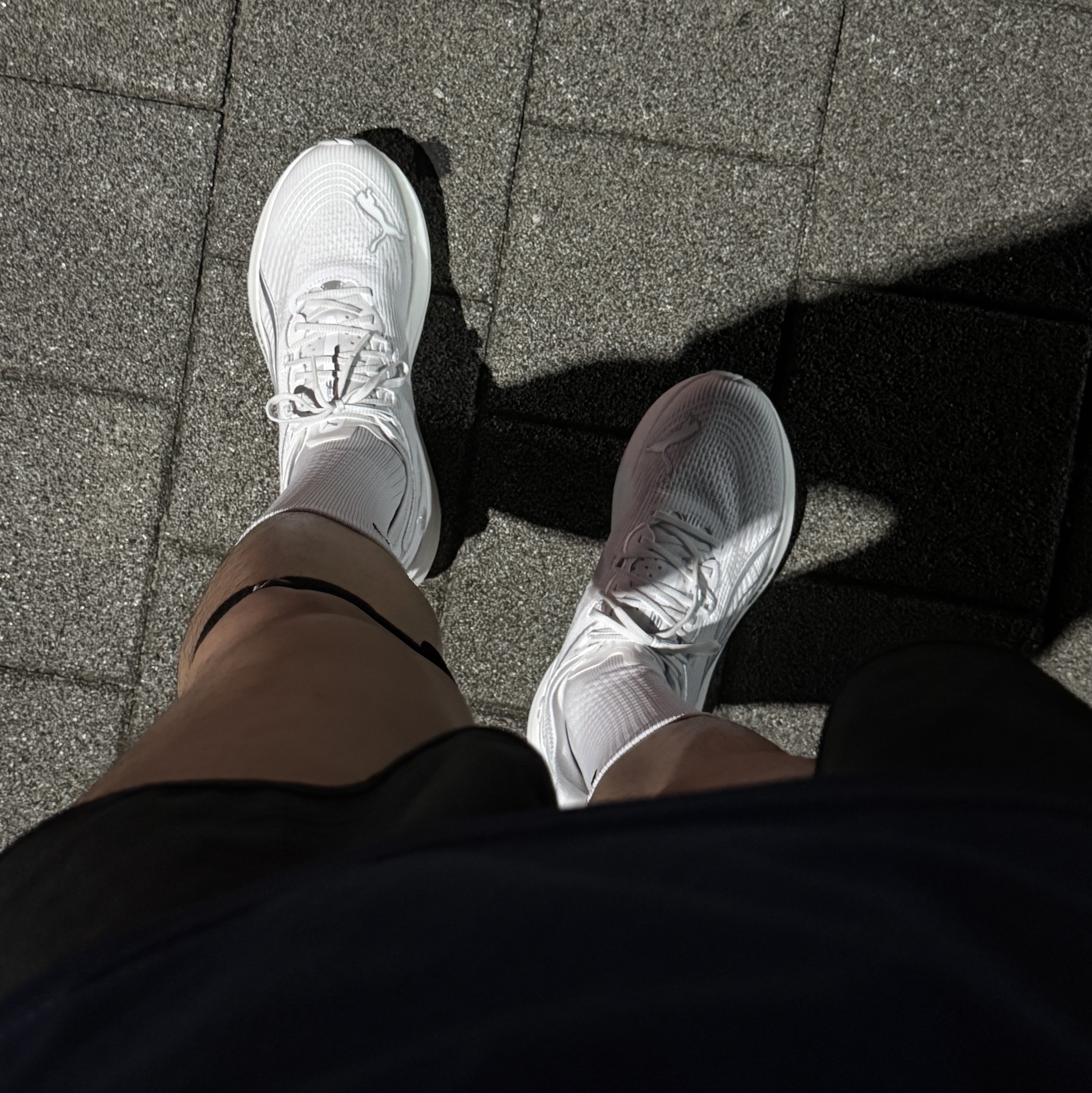 Puma Foreverrun Nitro 2 White Silver 착용 스타일