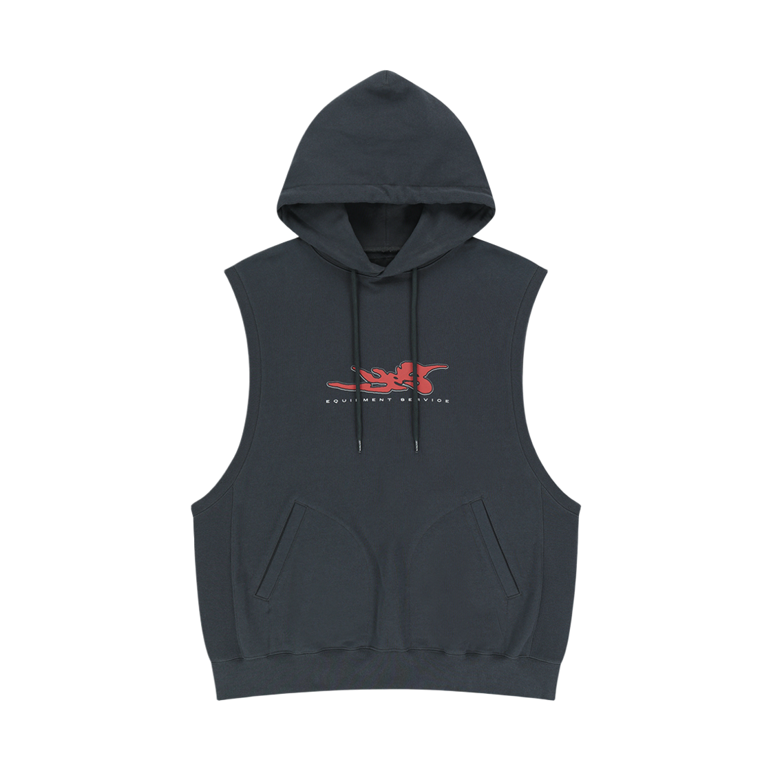 예스아이씨 예스 후디드 베스트 차콜(YESEYESEE Y.E.S Hooded Vest Charcoal)