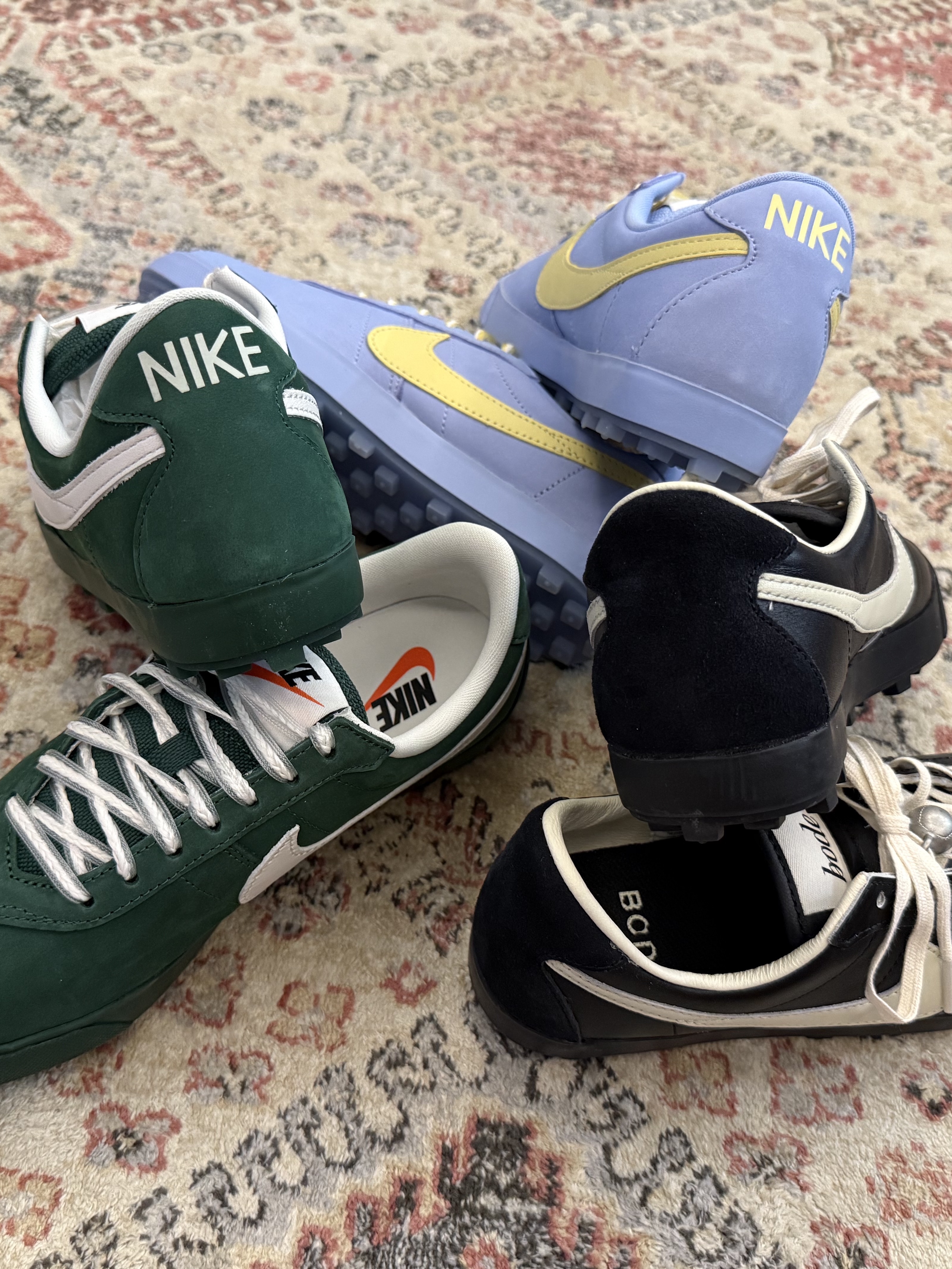 Nike x Bode Astrograbber SP Black and Coconut Milk, Nike Astrograbber Fir and Phantom 착용 스타일 - 5