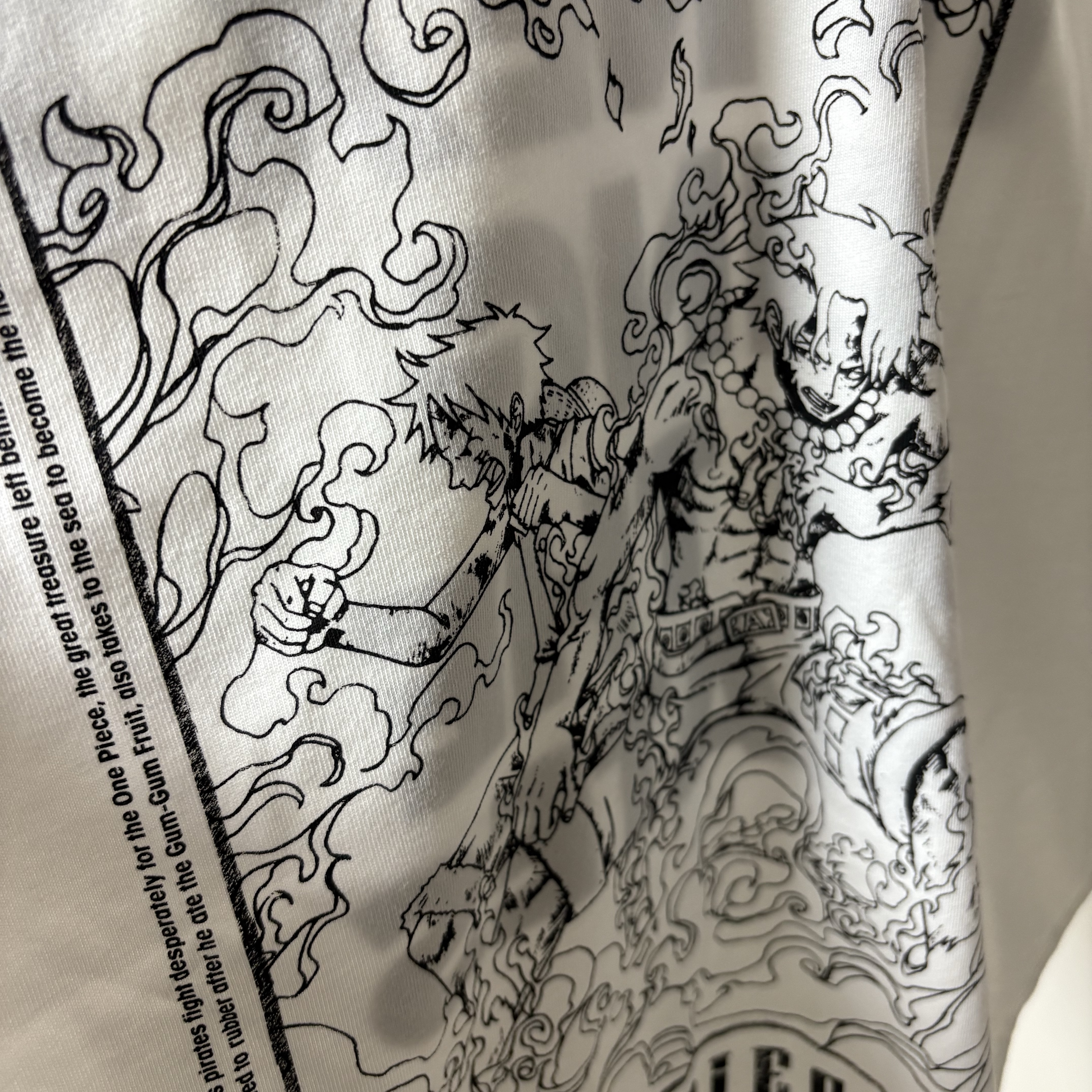 Uniqlo UT x One Piece Graphic T-Shirt A White - JP 착용 스타일