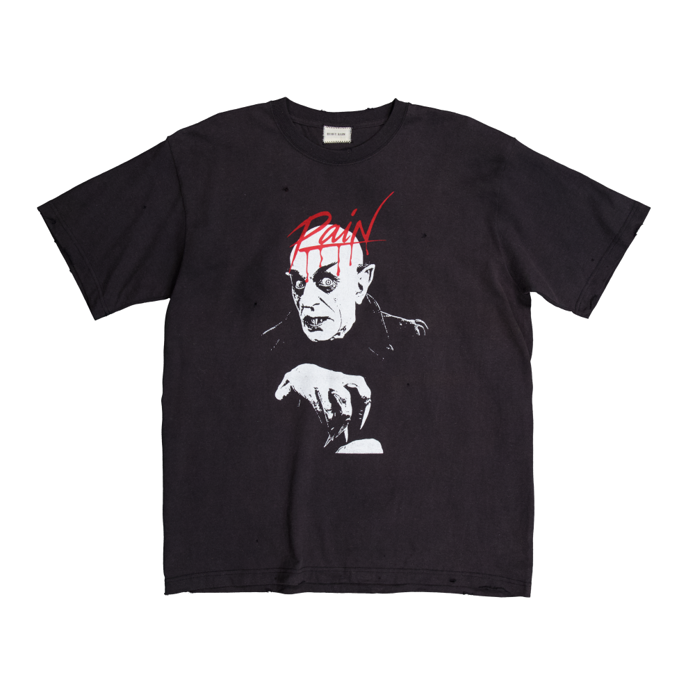 25H-T004 Resurrection13 Vintage T-shirt Slash Black