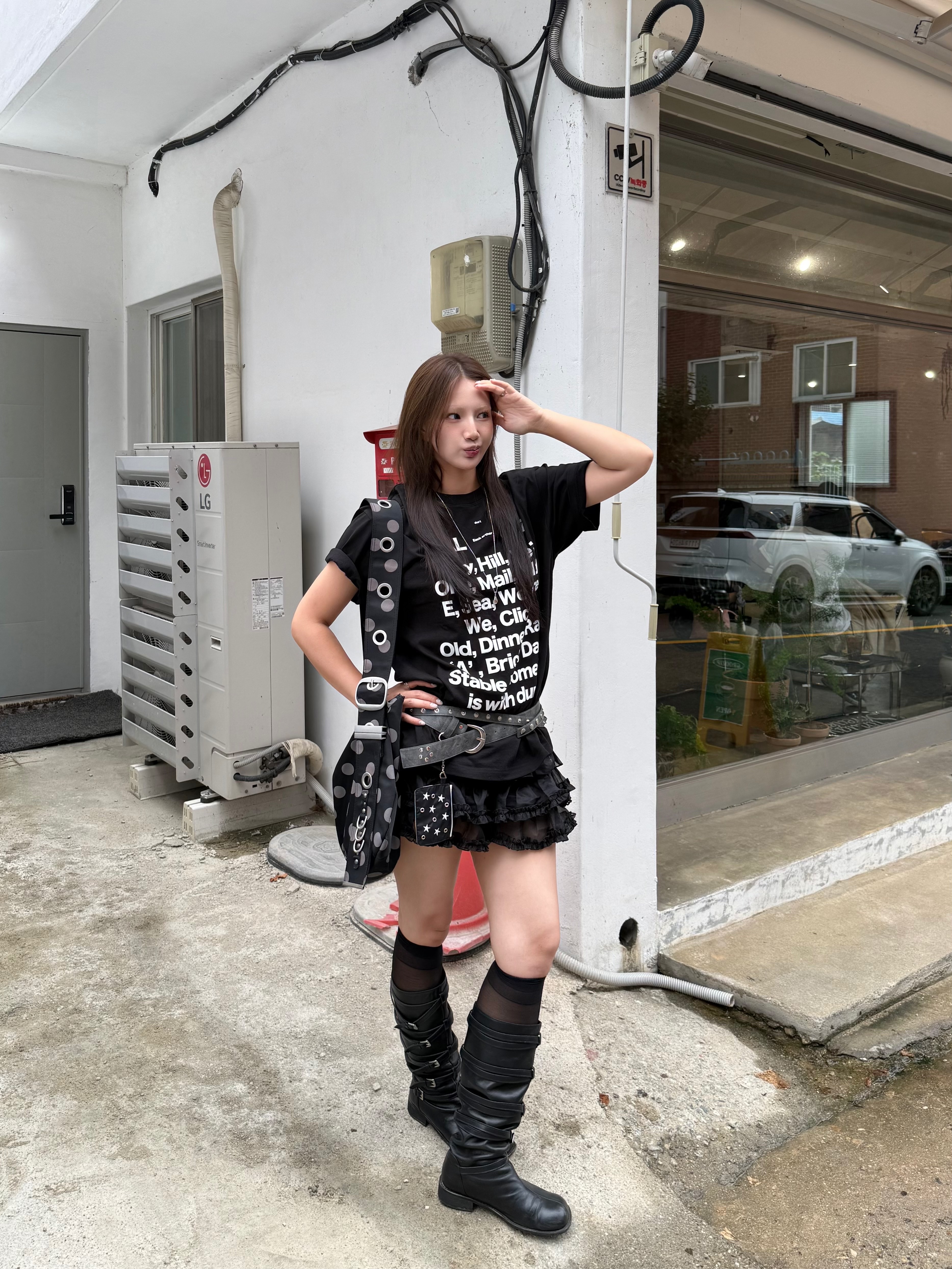 Roughneck Tutu pants skirt black 착용 스타일