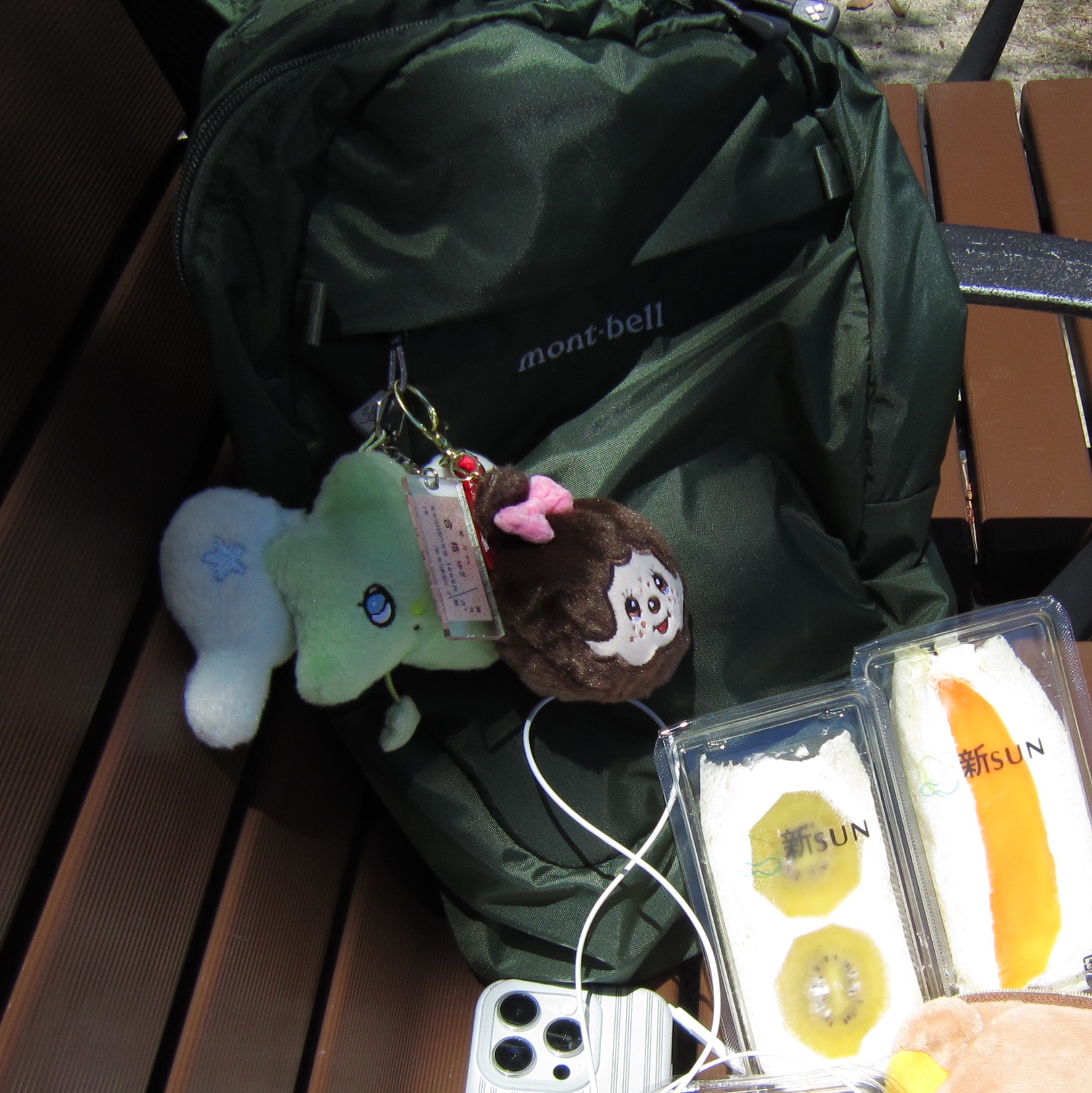 Montbell Pocketable Daypack 15 Khaki 착용 스타일