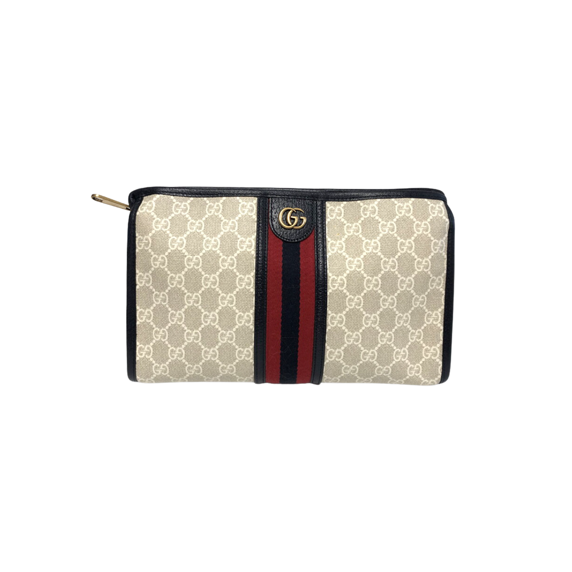 구찌 오피디아 GG 코스메틱 케이스 베이지 블루