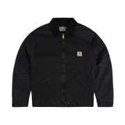 Carhartt WIP OG Detroit Jacket Black Stone Canvas