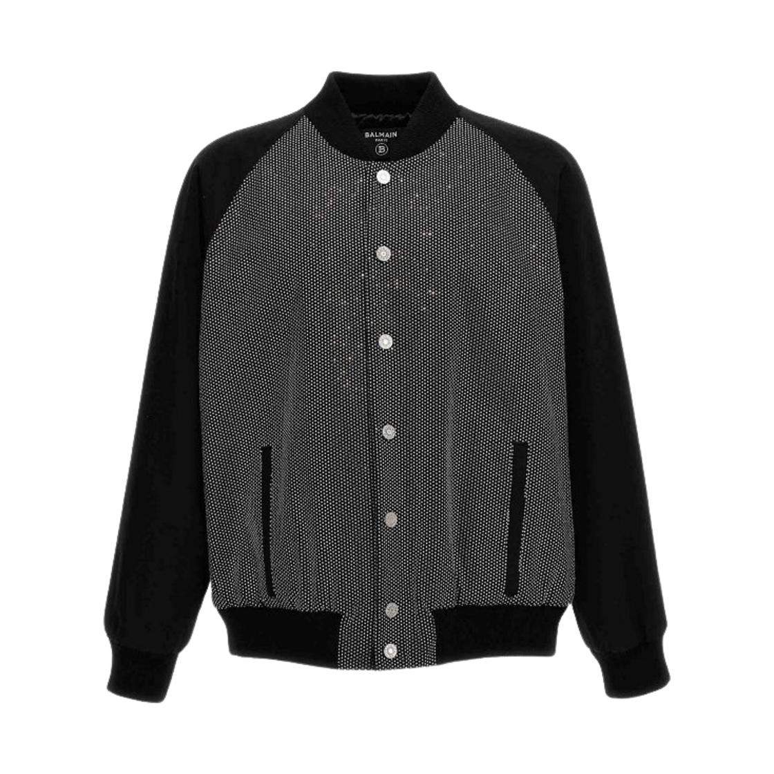 발망 라인스톤 봄버 자켓 블랙(Balmain Rhinestone Bomber Jacket Black)