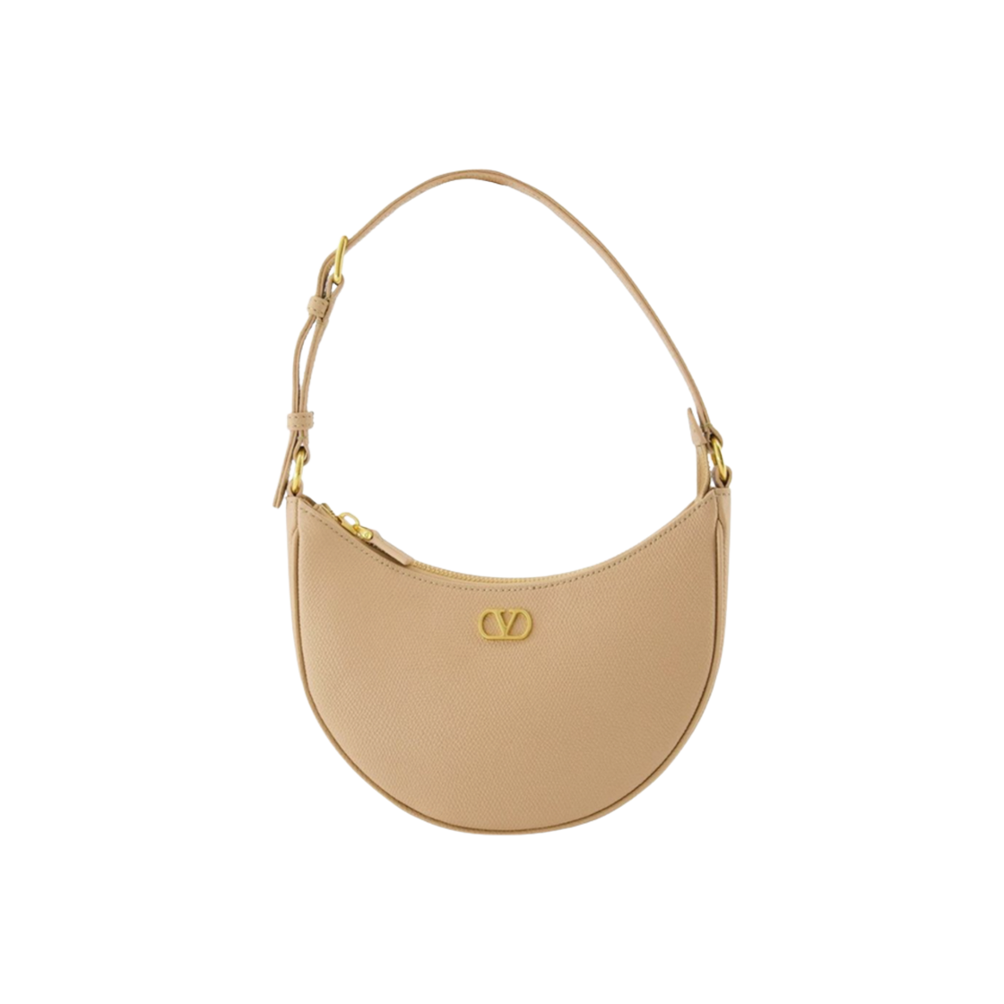 P0AK3SNPWRP Valentino Vlogo Signature Hobo Bag Rose Sand