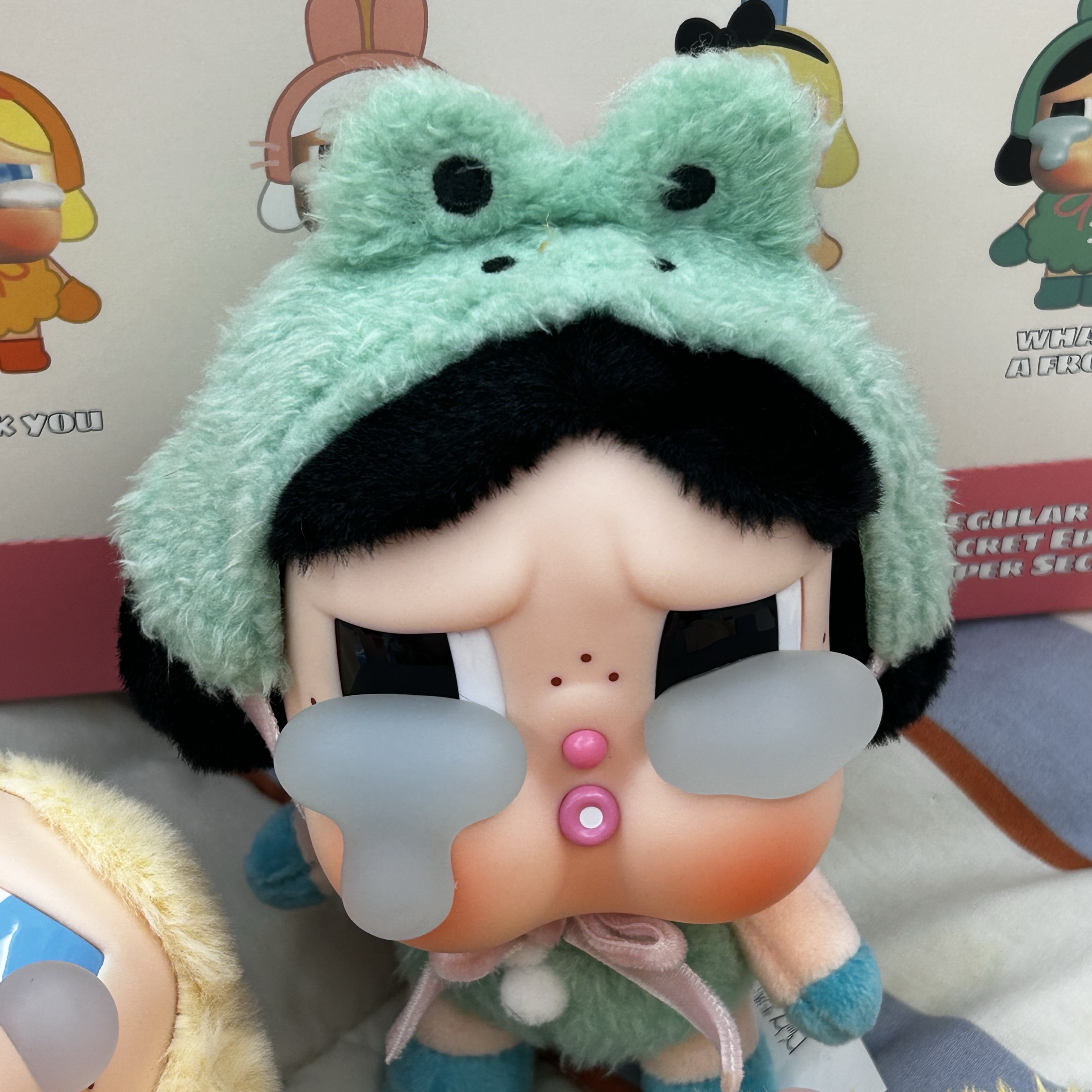Pop Mart Crybaby Crying Again Series Plush Keyring Sealed Case (6 Blind Boxes) 착용 스타일 - 6