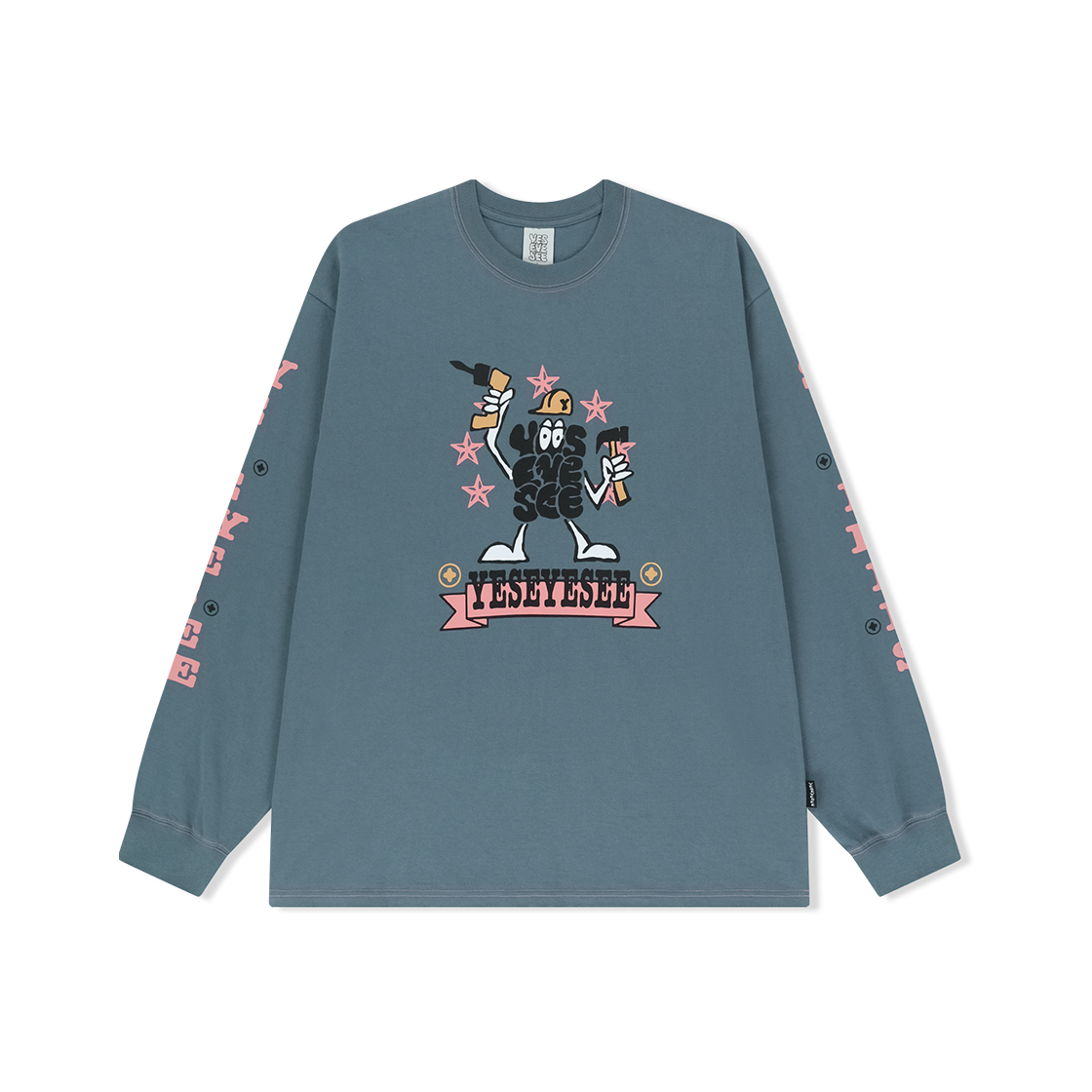 YS253TTSLT03SMB YESEYESEE Y.E.S Supplies L/S Smoky Blue