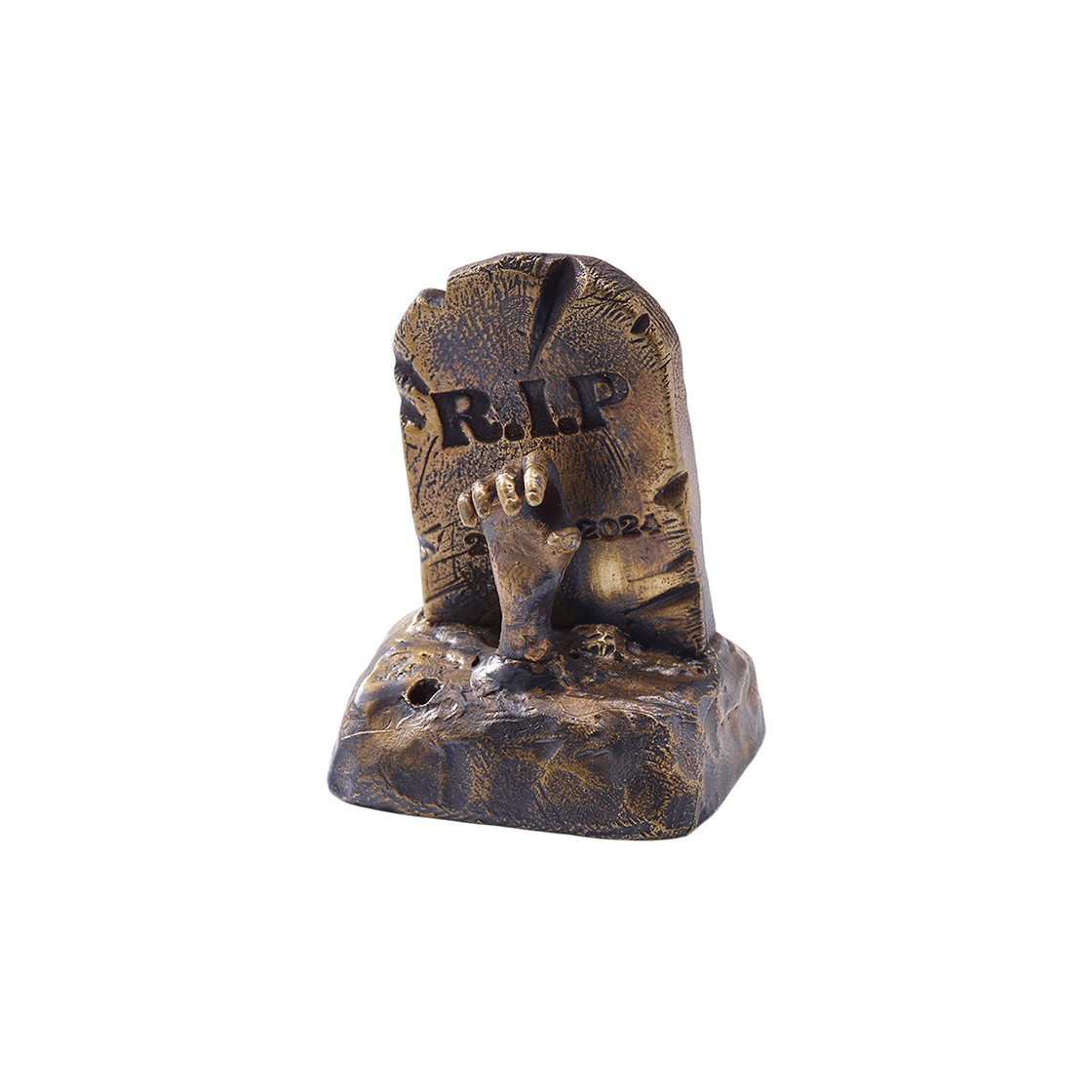 CH25N037 CH2P Cemetery Incense Holder Brass