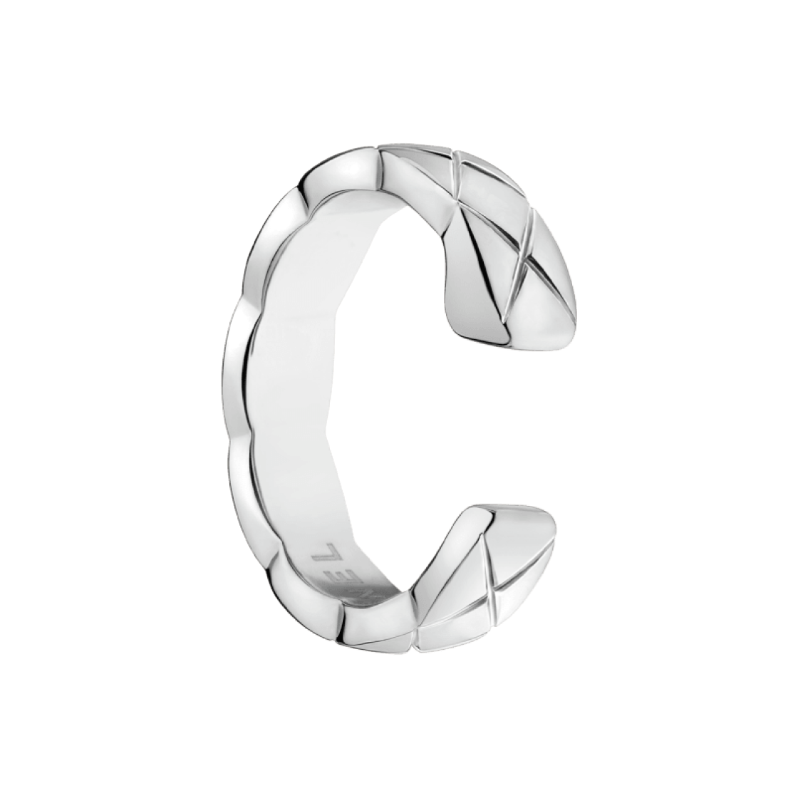 (W) 샤넬 코코 크러쉬 이어링 퀼티드 모티프 & 18K 화이트 골드((W) Chanel Coco Crush Earrings Quilted Motif & 18K White Gold) - 2