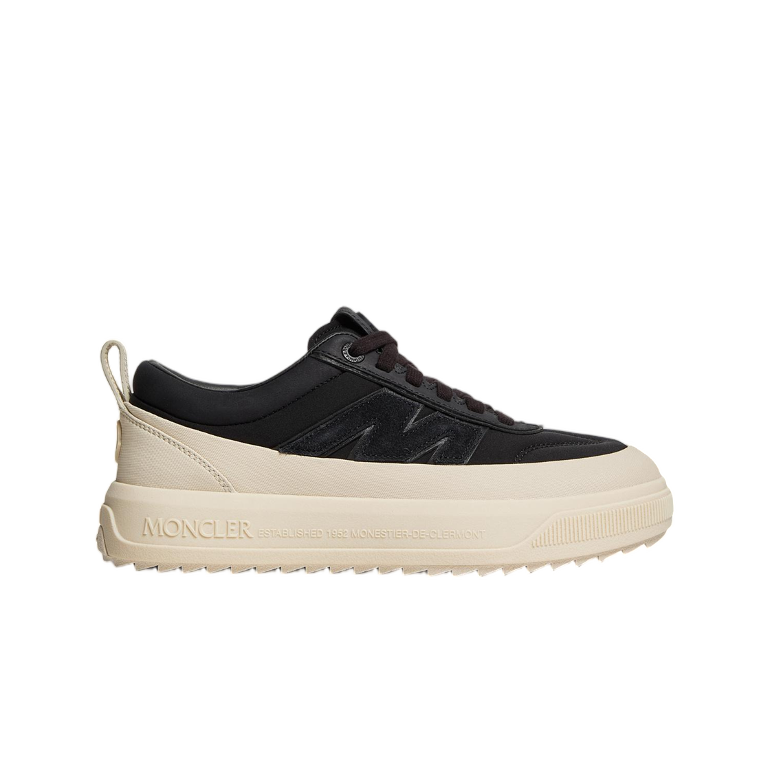 (W) 몽클레르 알티브 누벅 & 스웨이드 트레이너 블랙 - 25FW((W) Moncler Altive Nubuck & Suede Trainers Black - 25FW)