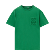 Loewe Relaxed Fit T-Shirt in Cotton Tennis Green