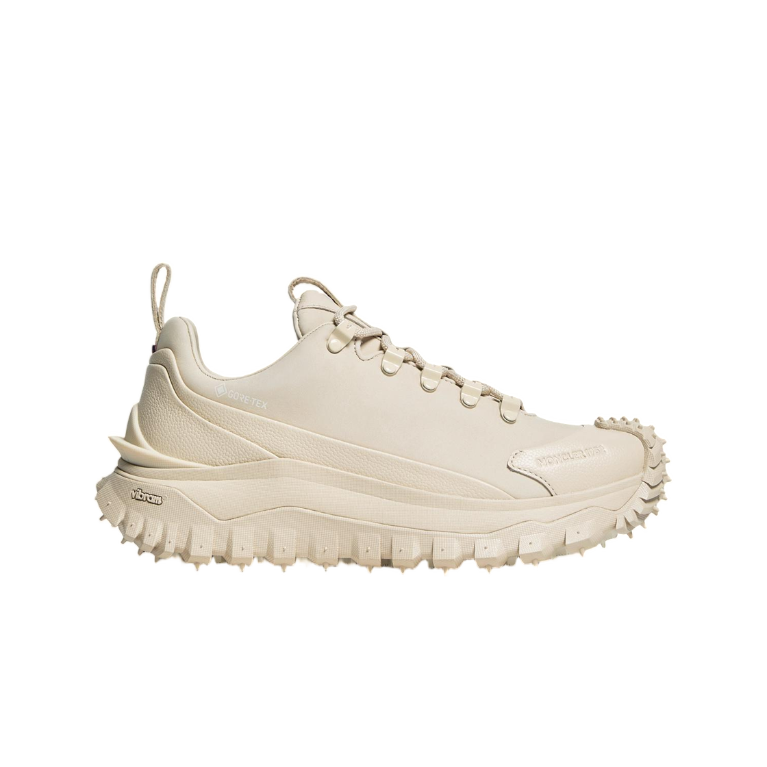 몽클레르 트레일그립 APEX2GTX 스웨이드 & 레더 트레이너 화이트 아이보리 - 25FW(Moncler Trailgrip APEX2GTX Suede & Leather Trainers White Ivory - 25FW) - 1