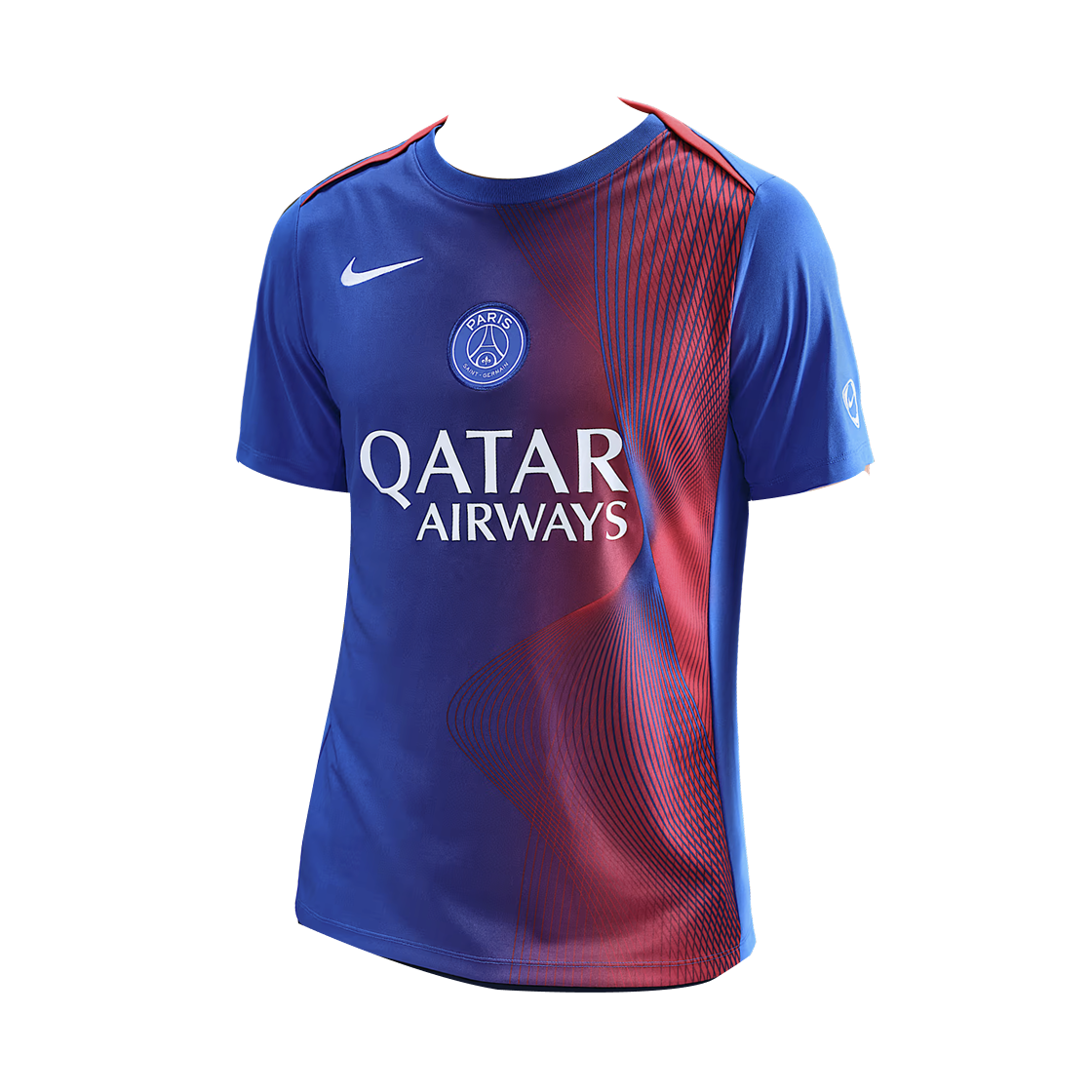 나이키 파리 생제르맹 아카데미 프로 3rd 드라이핏 프리매치 저지 하이퍼 로얄 글로벌 레드 화이트(Nike Paris Saint-Germain Academy Pro 3rd Dri-Fit Pre-Match Jersey Hyper Royal Global Red White) - 1