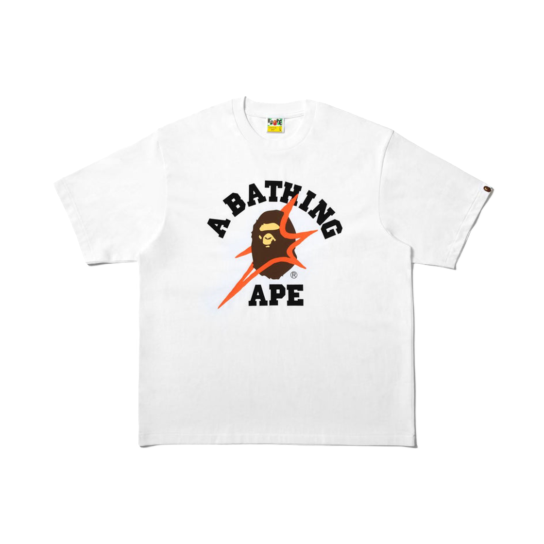 베이프 x 88Rising 워렌 휴 컬리지 릴렉스드 핏 티셔츠 화이트(BAPE x 88Rising Warren Hue College Relaxed Fit T-Shirt White) - 1