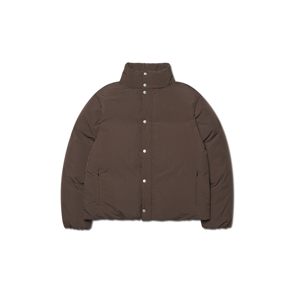 NMWF52DW10DBR NOMANUAL Plain Duck Down Jacket Dark Brown