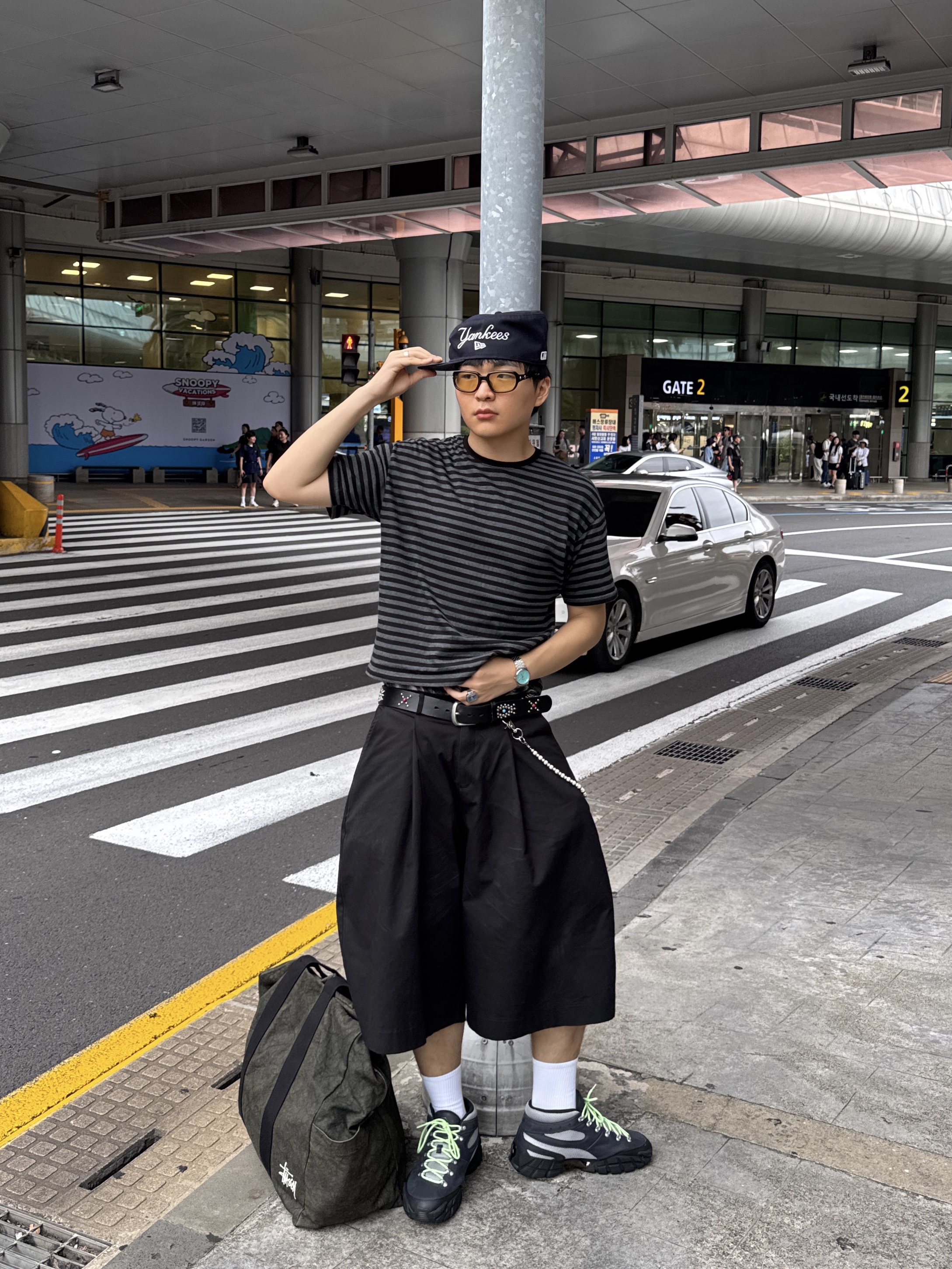 Stussy Boxer Shorts Multi (3 Pack), Puma x Skepta Forever Mid Boots Flat Dark Gray Puma Silver 착용 스타일 - 2