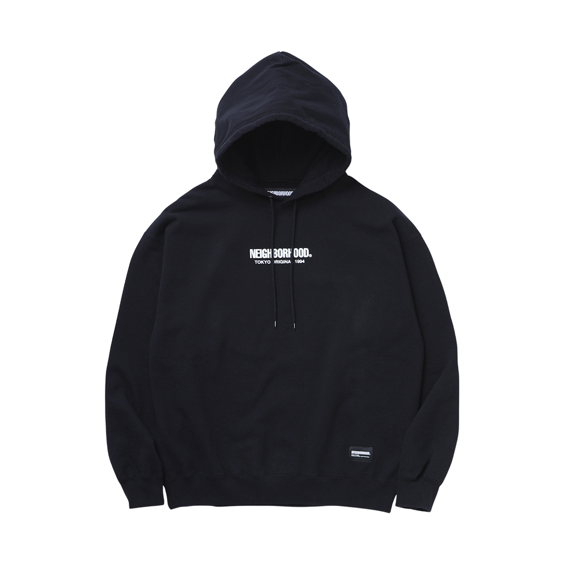 251UWNH-CSM04 Neighborhood Solid Sweat Hoodie Black