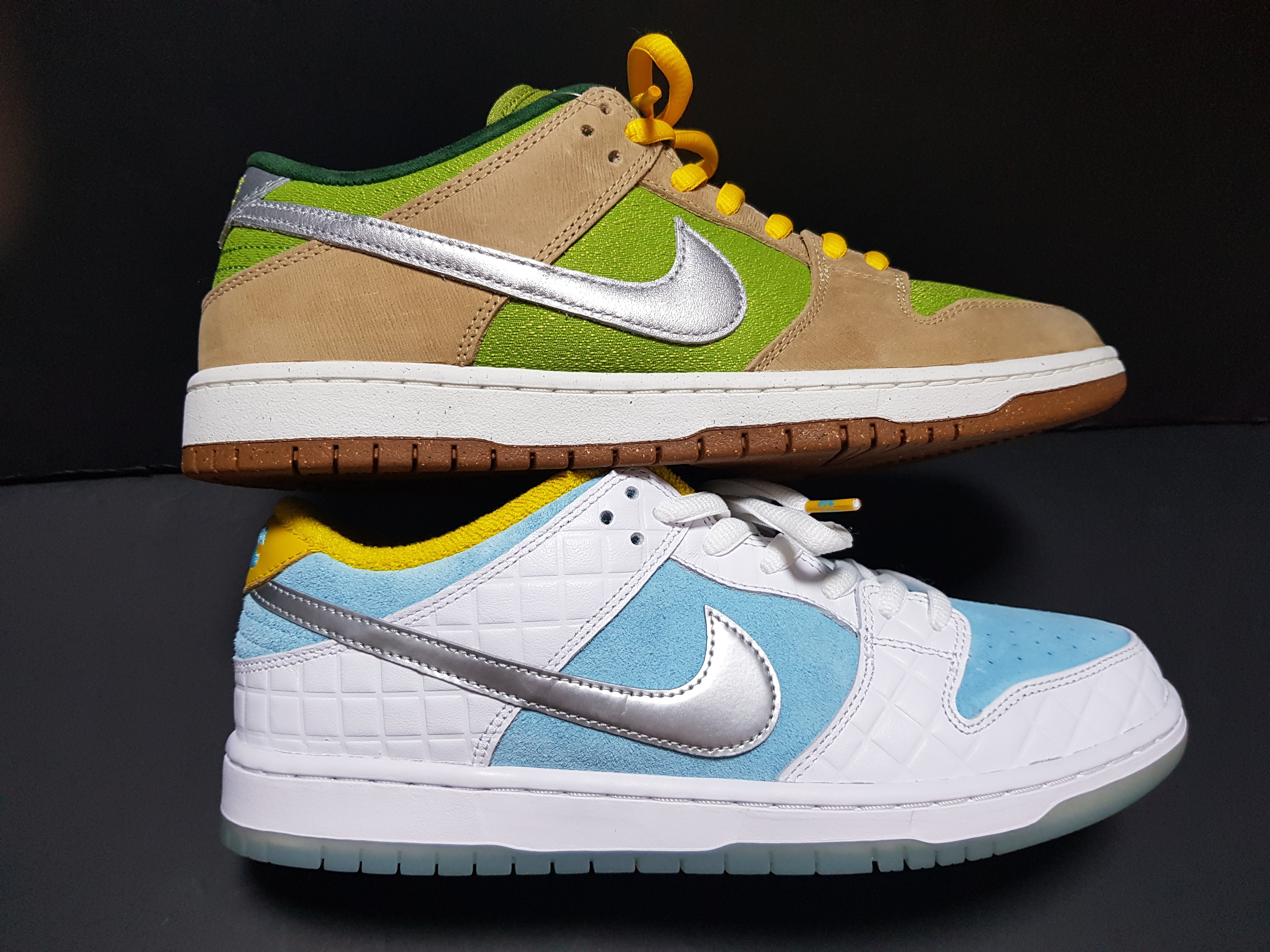 Nike SB Dunk Low Pro Sesame and Pear 착용 스타일 - 2