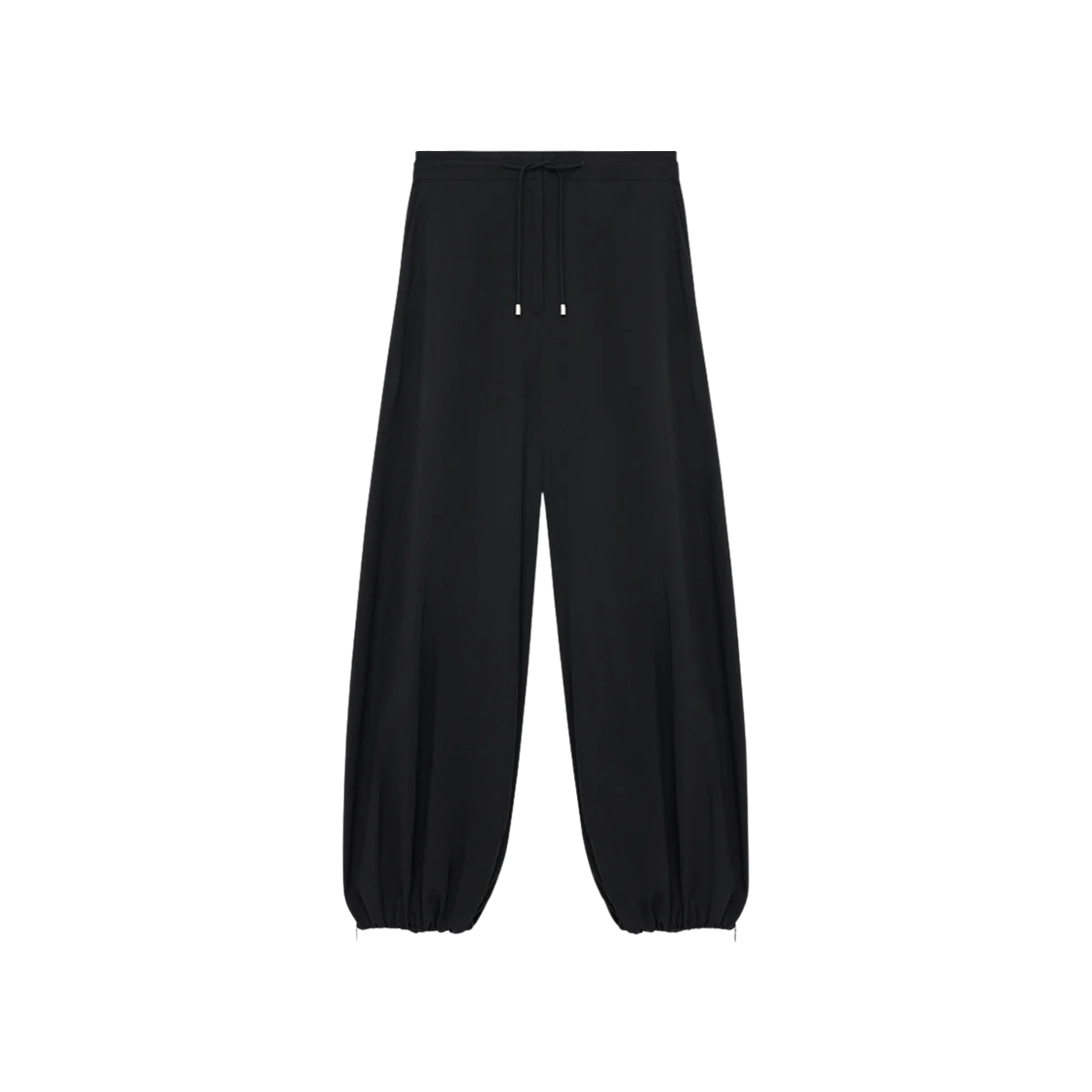 (W) 로에베 테크니컬 패브릭 트라우저 블랙((W) Loewe Technical Fabric Trousers Black)