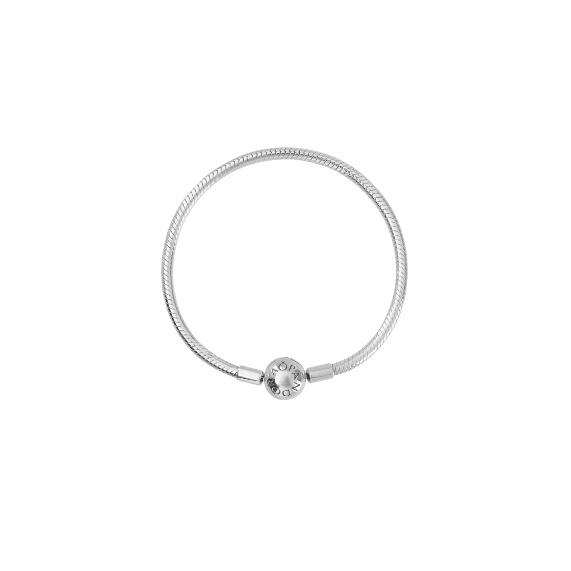 (W) 판도라 모먼트 스네이크 체인 브레이슬릿 스털링 실버((W) Pandora Moments Snake Chain Bracelet Sterling Silver)