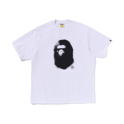 BAPE Spray Print Ape Head Relaxed Fit T-Shirt #2 White