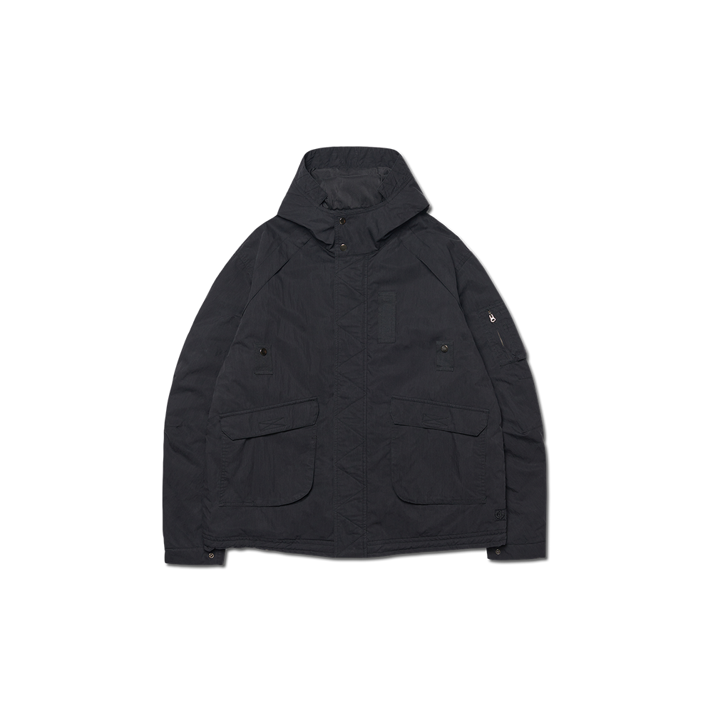 NMWF52JP02BLK NOMANUAL Hooded Flight Jumper Black