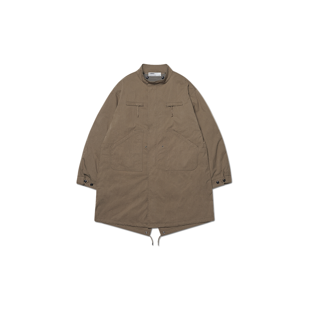 NMWF52JP06WBR NOMANUAL Patched Emblem Parka Washed Brown